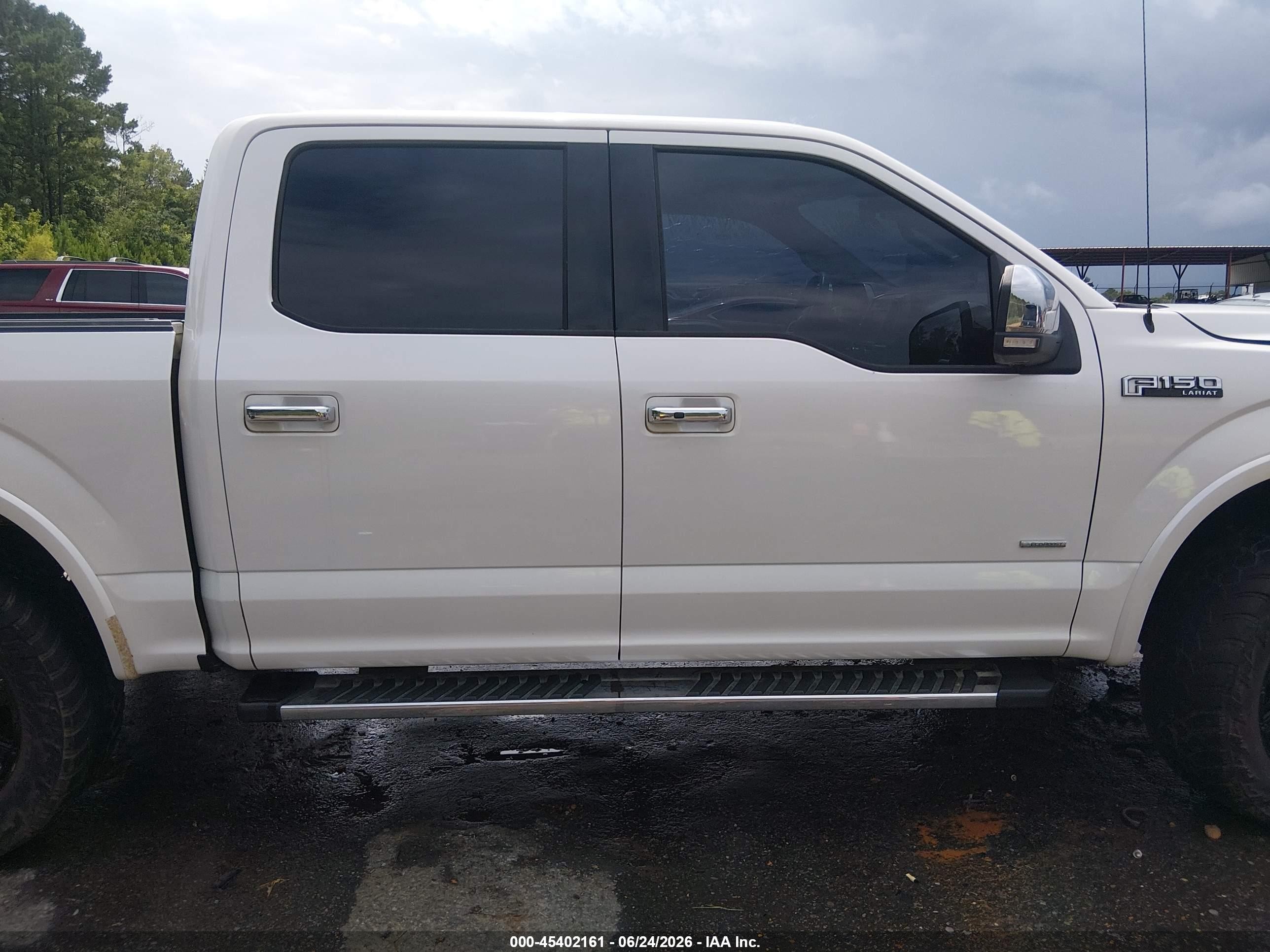 2015 Ford F-150 King Ranch/lariat/platinum/xl/xlt White vin: 1FTEW1EGXFFB47223