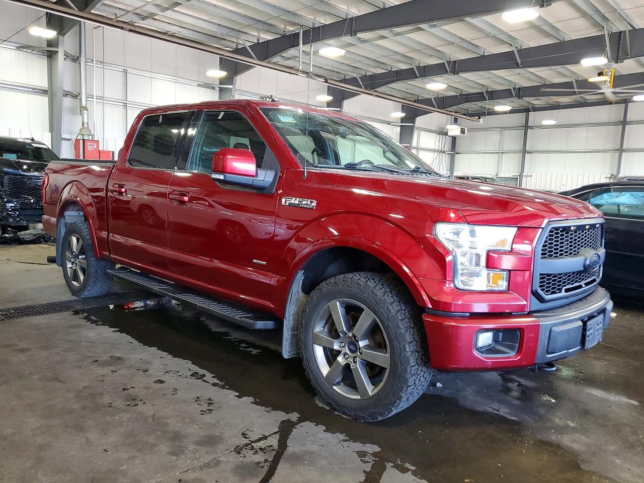 2015 Ford F150 Supercrew Red vin: 1FTEW1EGXFFB49733