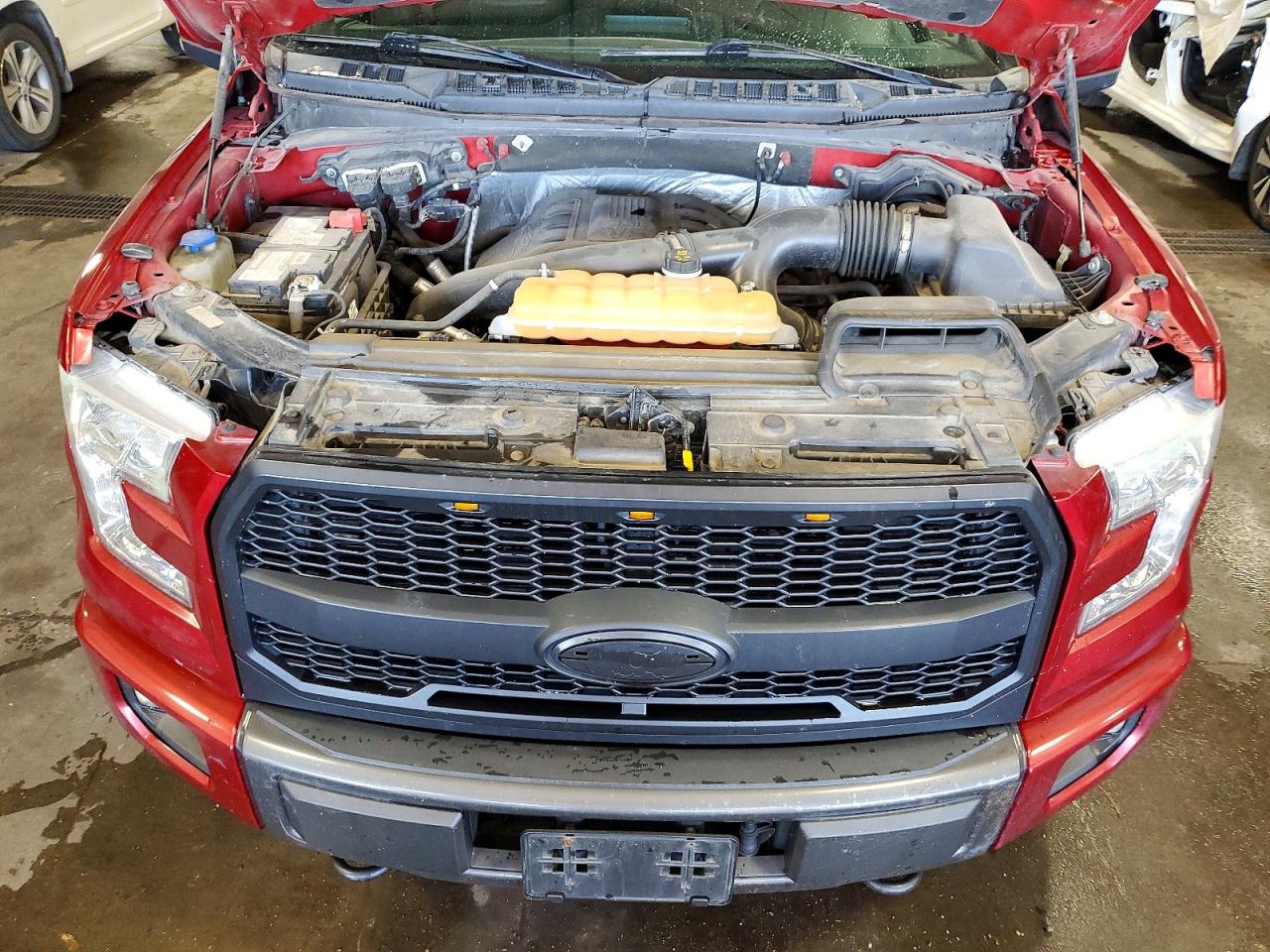 2015 Ford F150 Supercrew Red vin: 1FTEW1EGXFFB49733