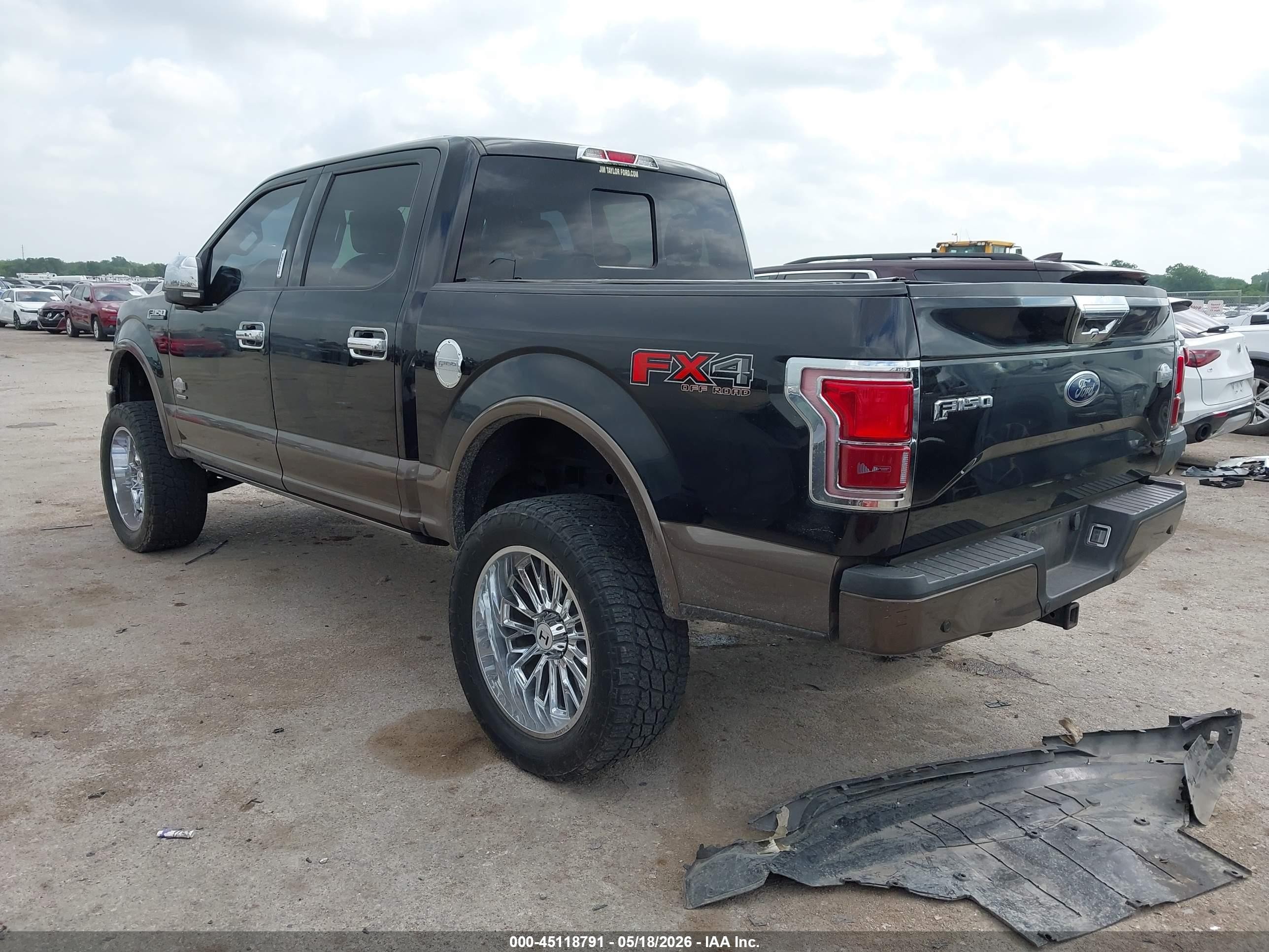 2015 Ford F-150 King Ranch Black vin: 1FTEW1EGXFFB78262