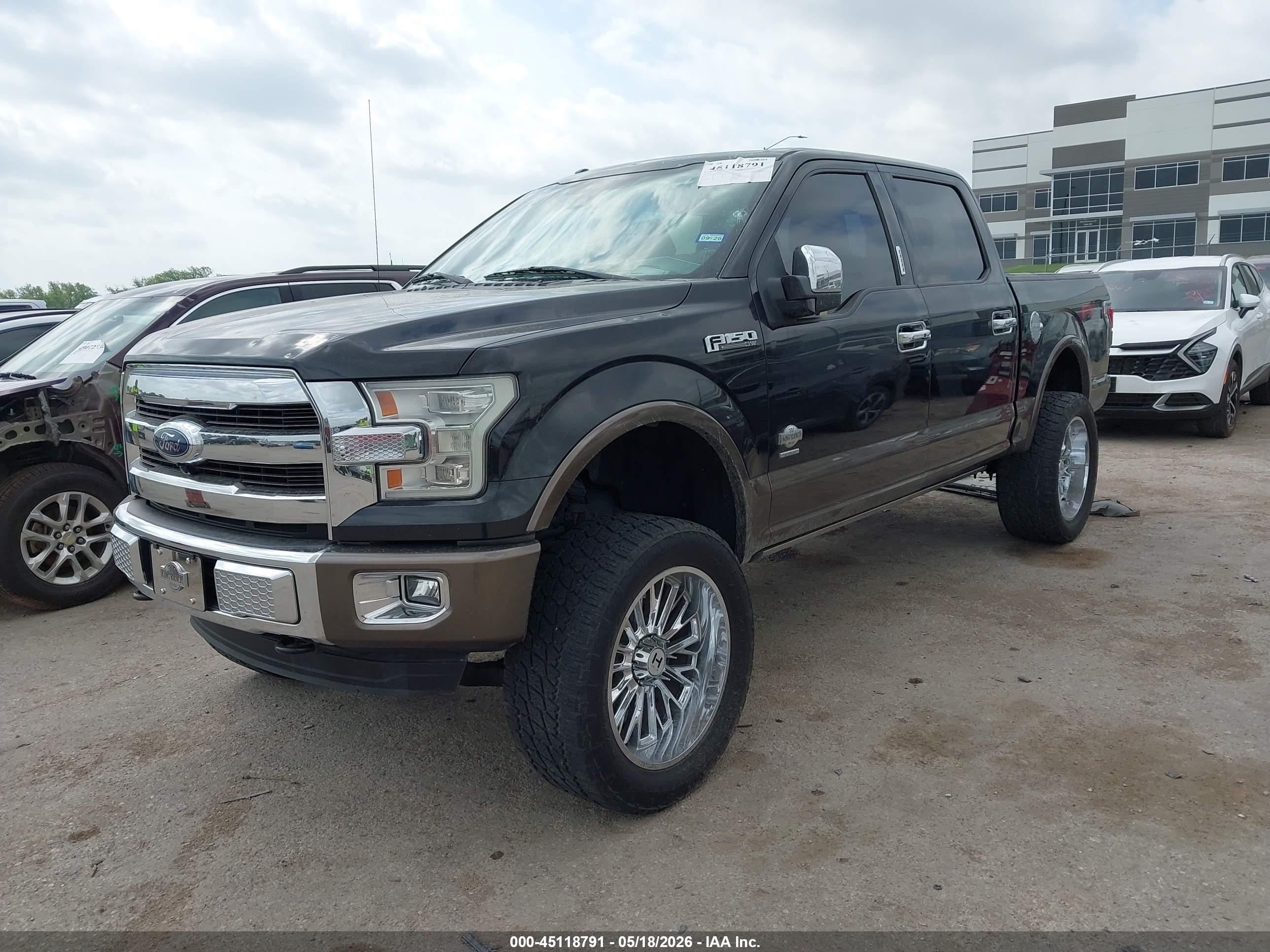 2015 Ford F-150 King Ranch Black vin: 1FTEW1EGXFFB78262