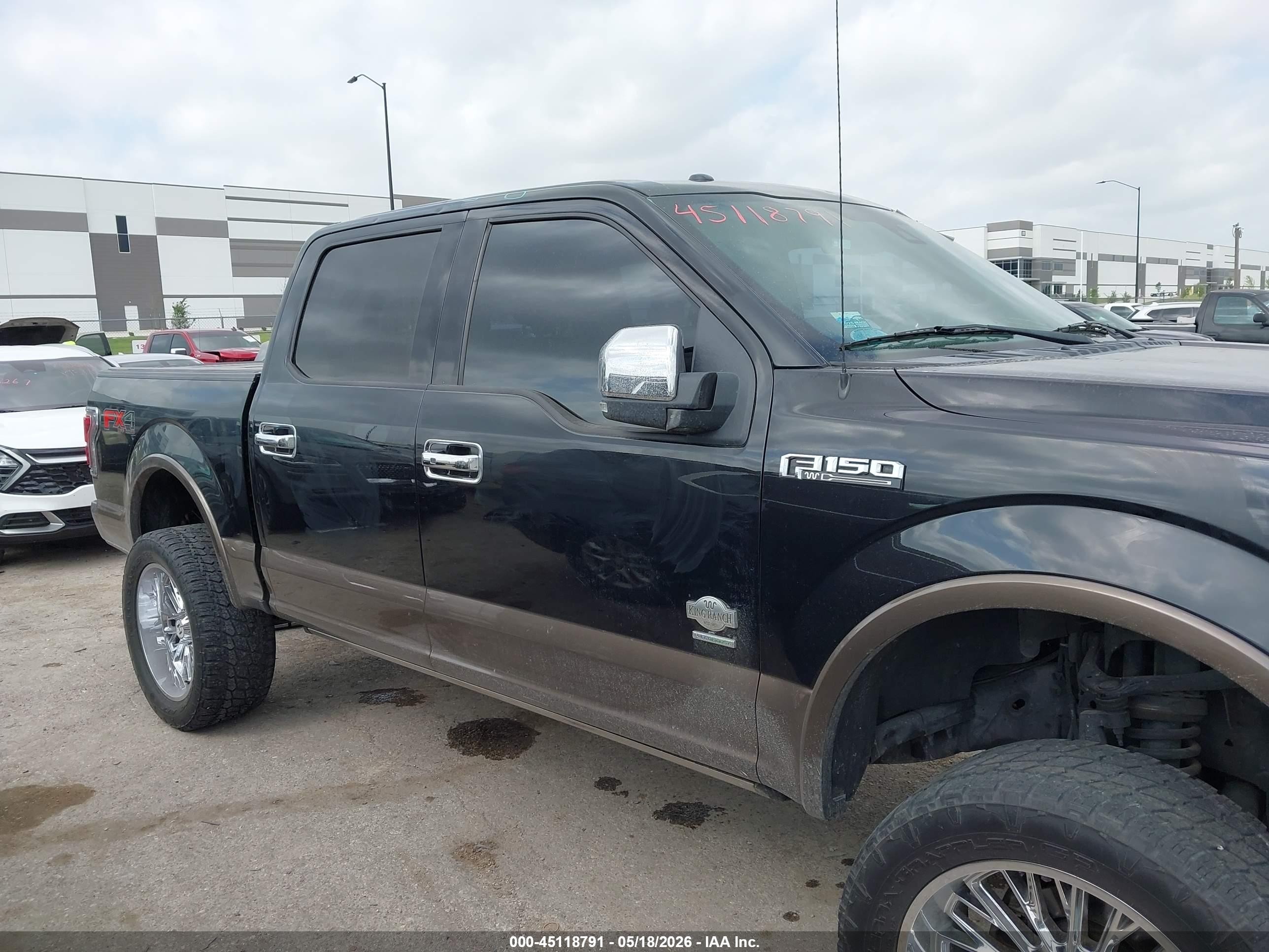 2015 Ford F-150 King Ranch Black vin: 1FTEW1EGXFFB78262