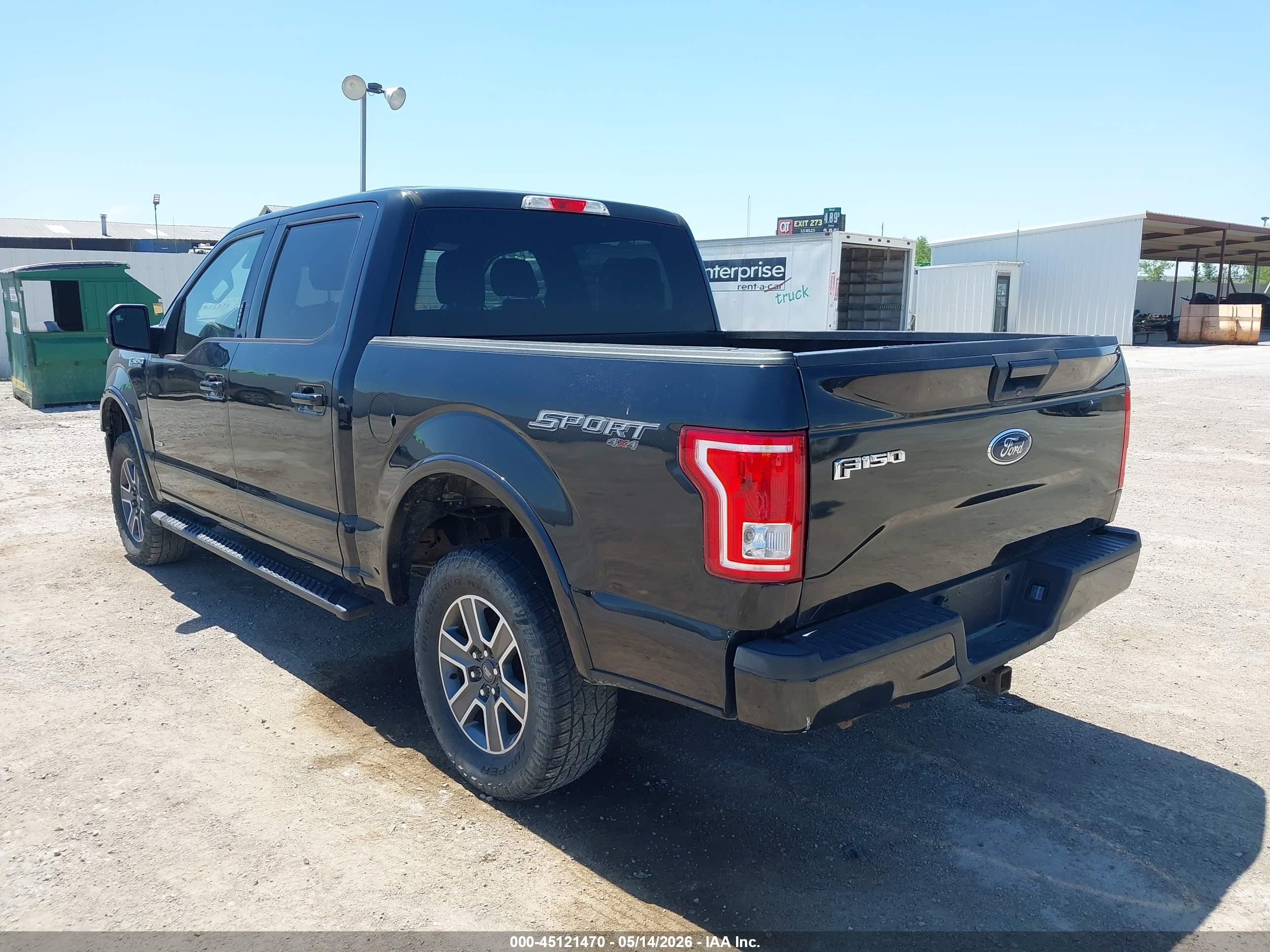 2015 Ford F-150 Xlt Black vin: 1FTEW1EGXFFB79735