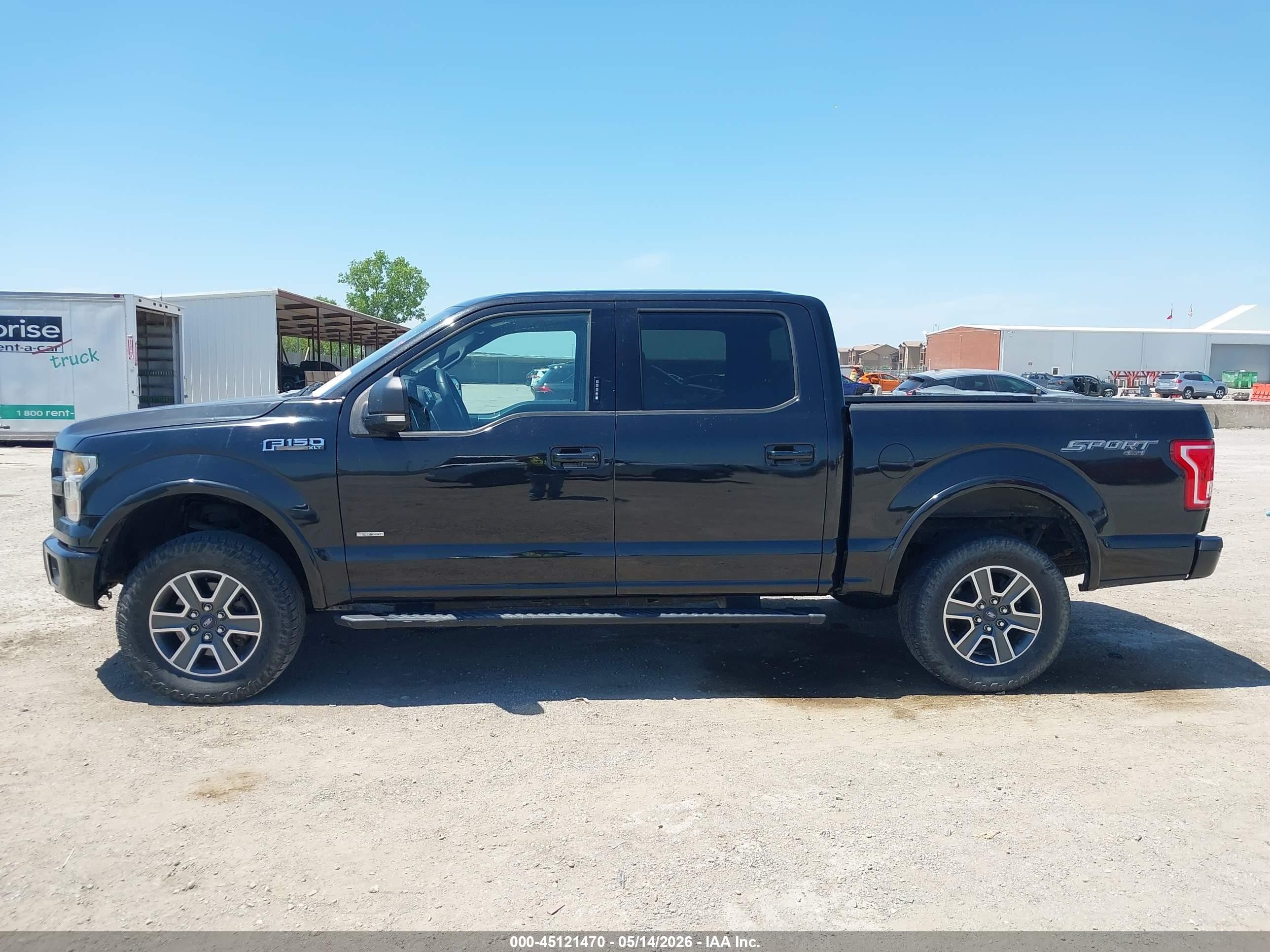 2015 Ford F-150 Xlt Black vin: 1FTEW1EGXFFB79735