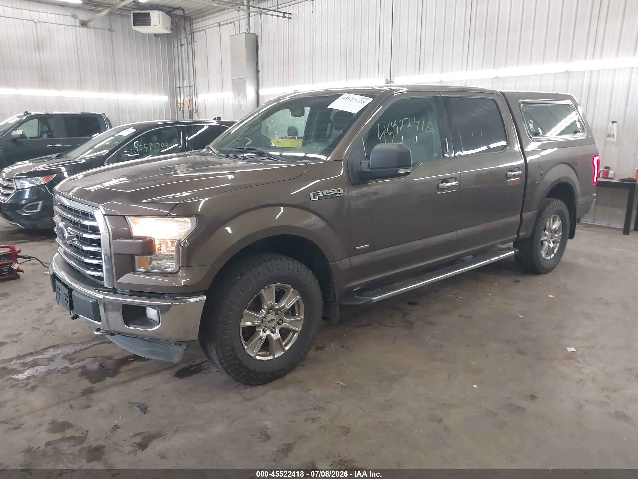 2015 Ford F-150 Xlt Brown vin: 1FTEW1EGXFFB83316