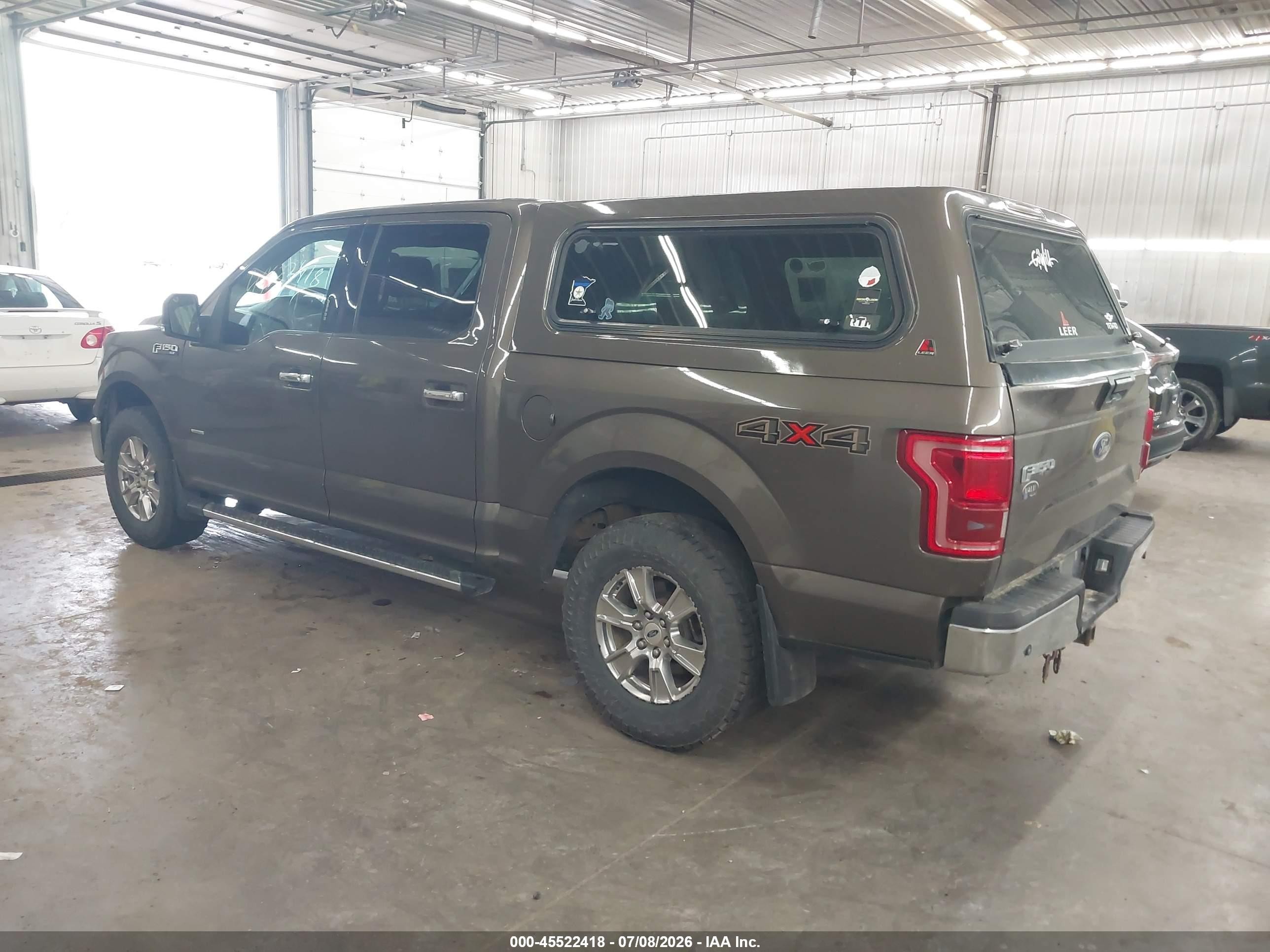 2015 Ford F-150 Xlt Brown vin: 1FTEW1EGXFFB83316