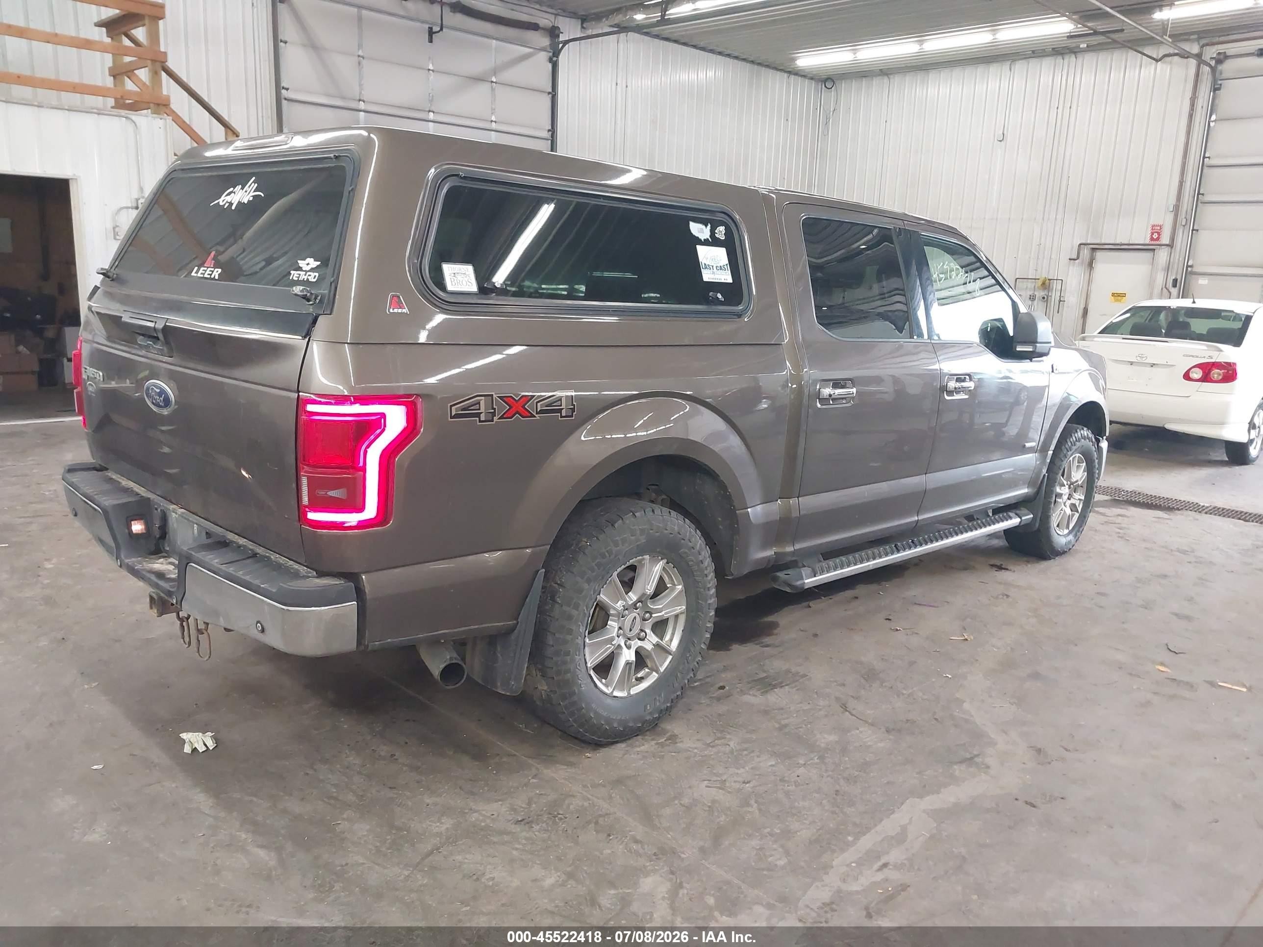 2015 Ford F-150 Xlt Brown vin: 1FTEW1EGXFFB83316