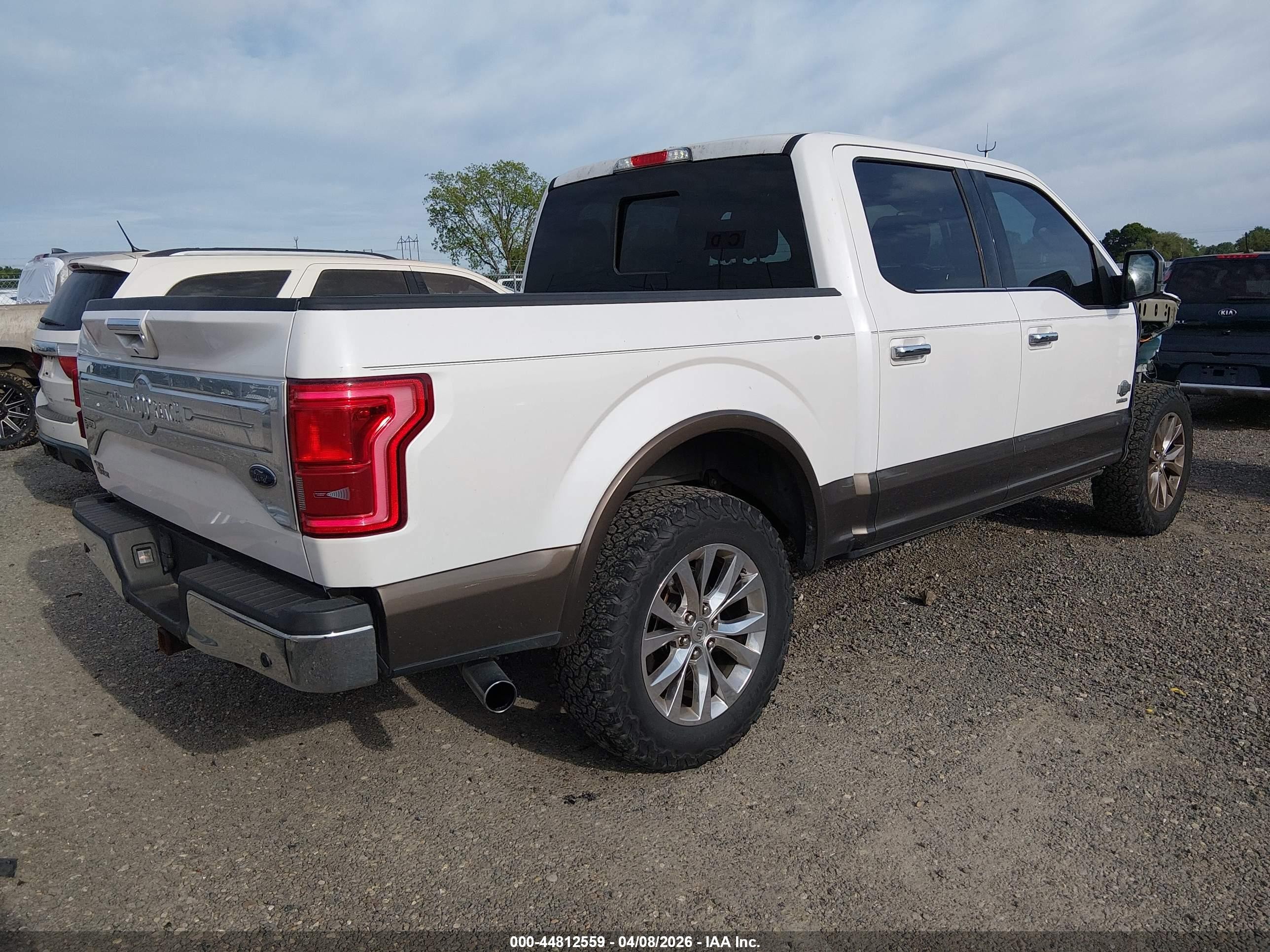 2015 Ford F-150 King Ranch White vin: 1FTEW1EGXFFB90508
