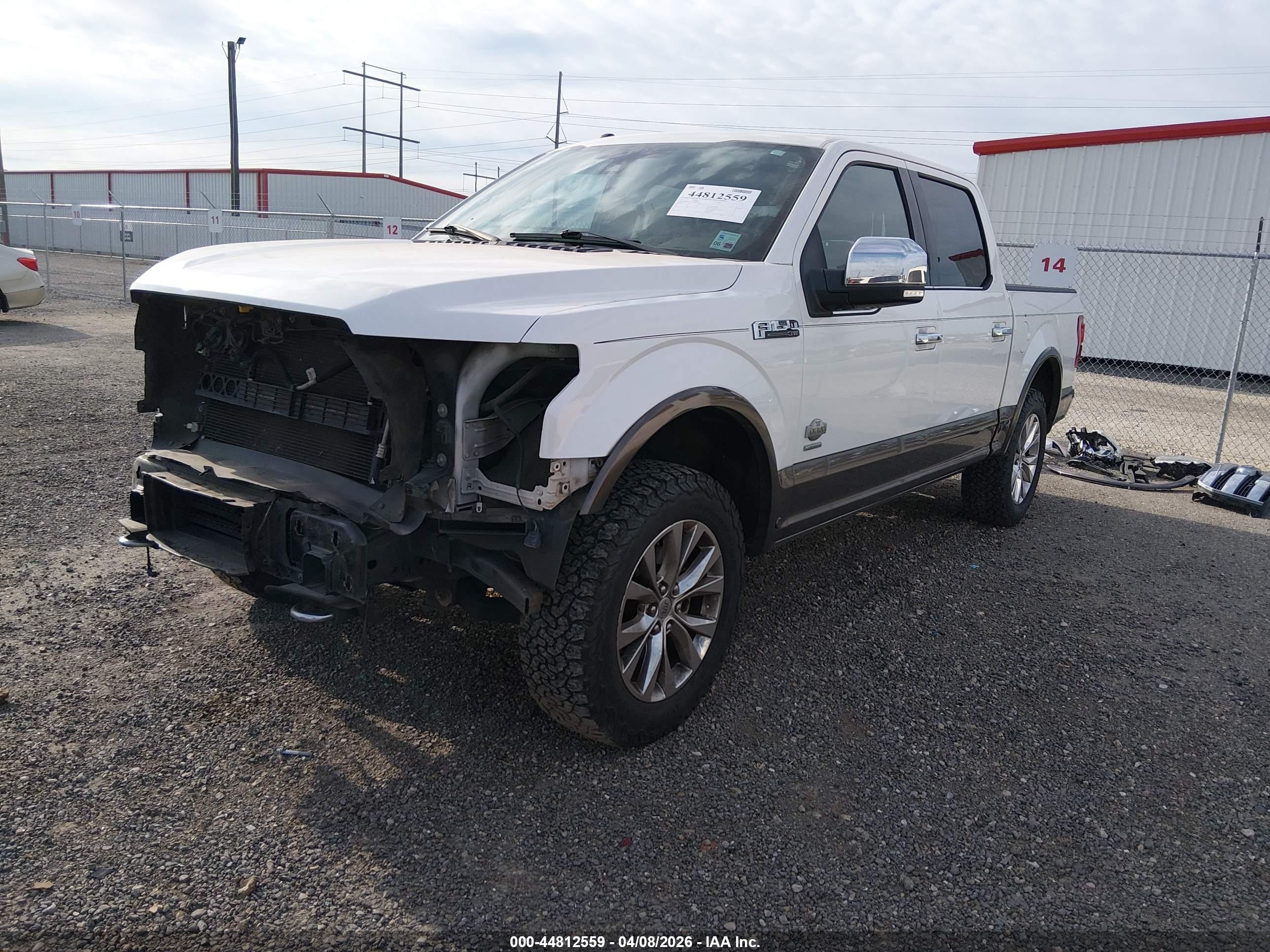 2015 Ford F-150 King Ranch White vin: 1FTEW1EGXFFB90508