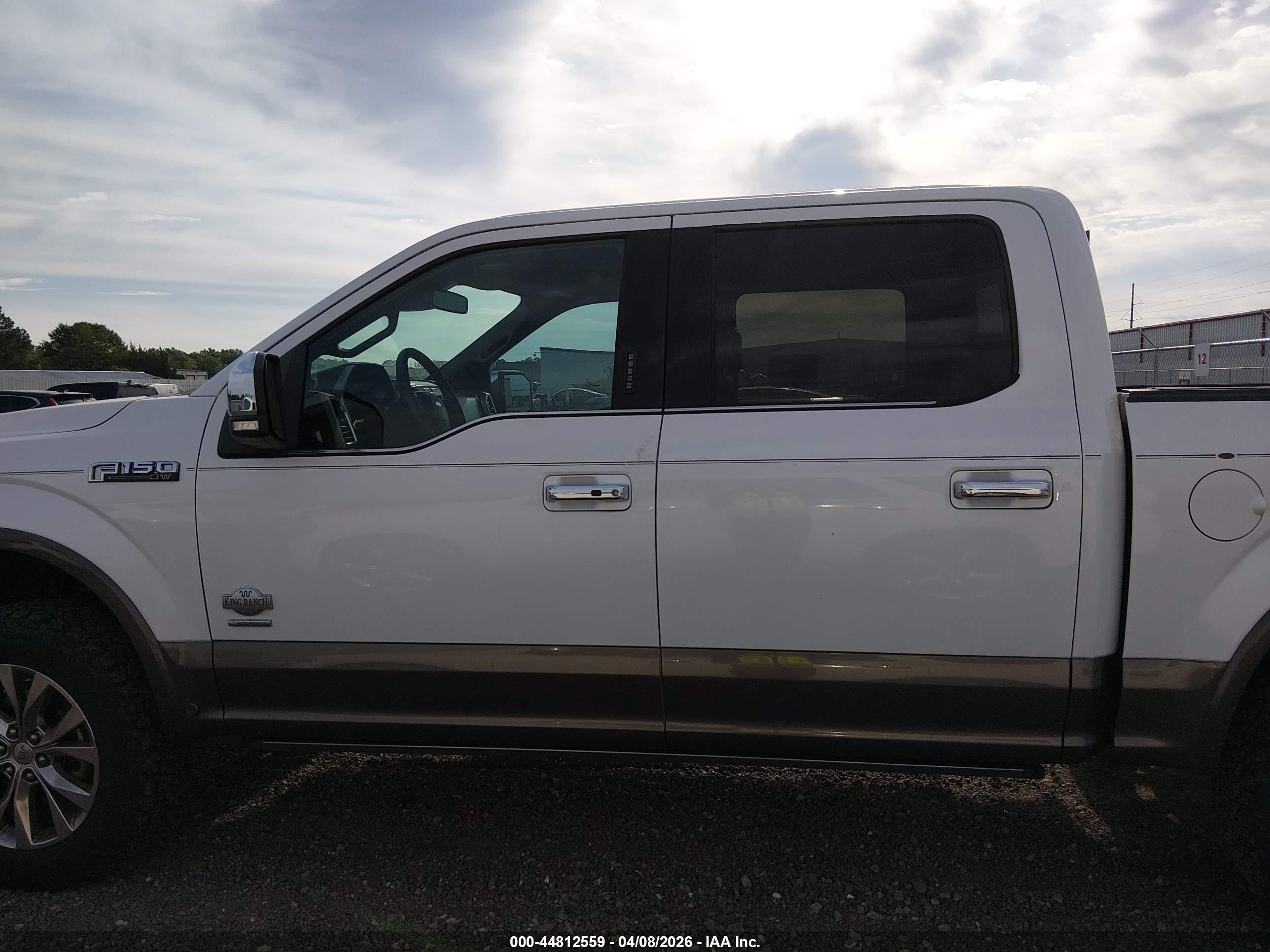 2015 Ford F-150 King Ranch White vin: 1FTEW1EGXFFB90508