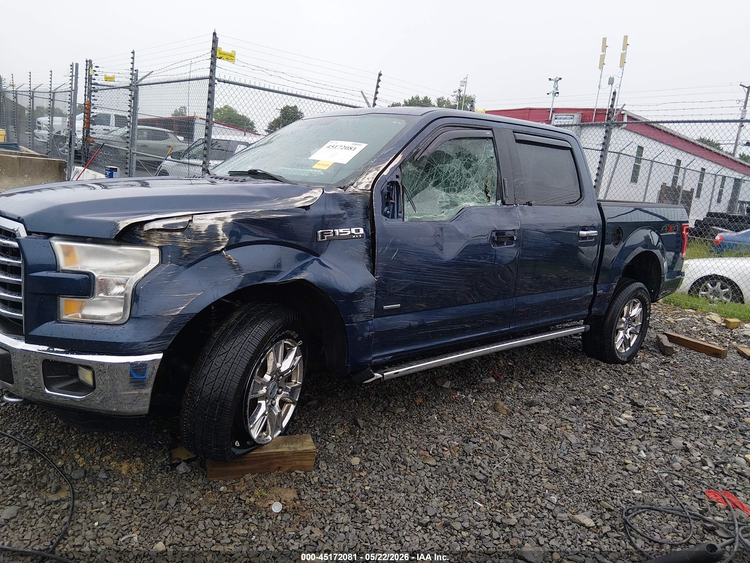 2015 Ford F-150 Xlt Blue vin: 1FTEW1EGXFFC21174