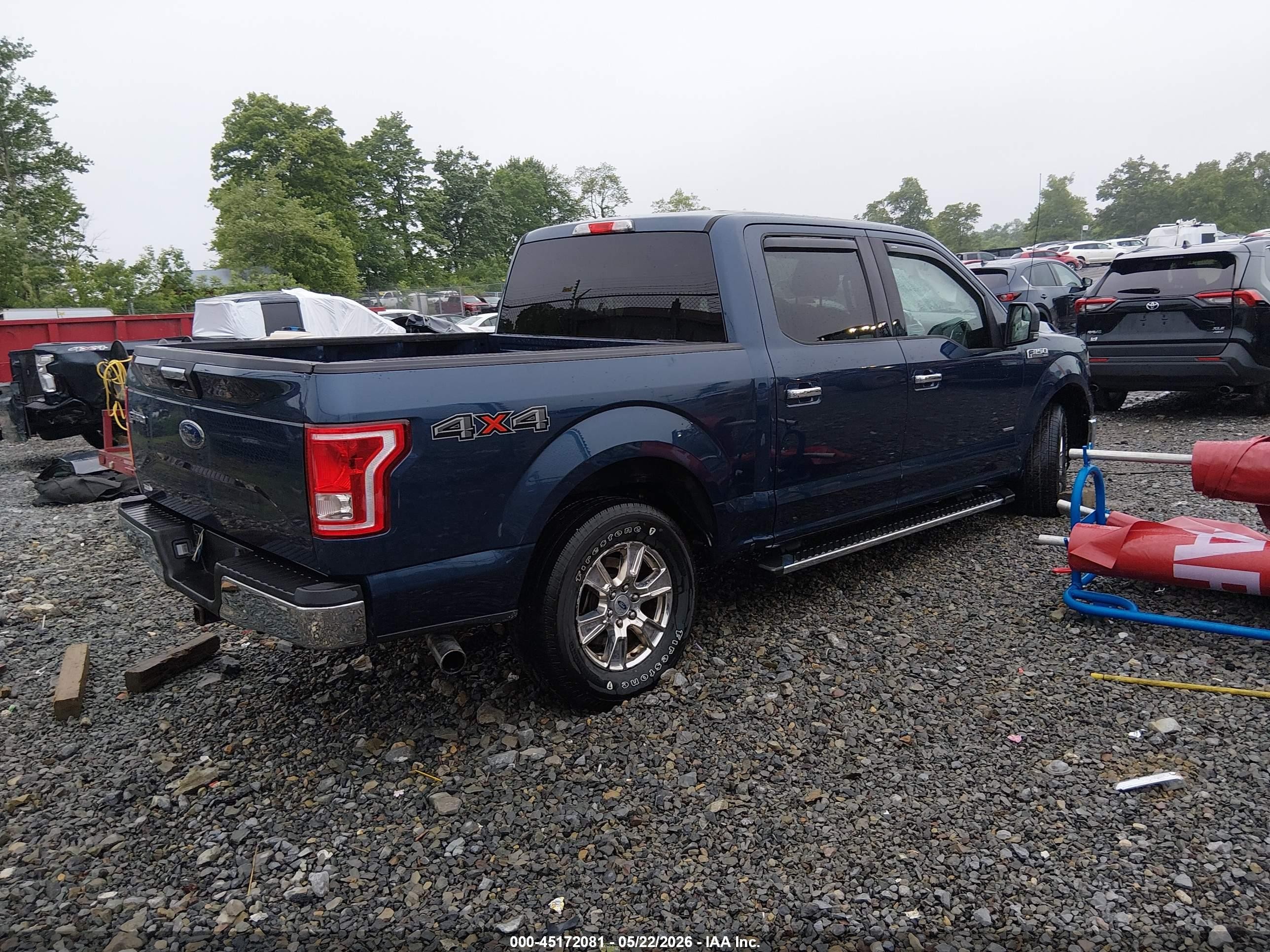 2015 Ford F-150 Xlt Blue vin: 1FTEW1EGXFFC21174
