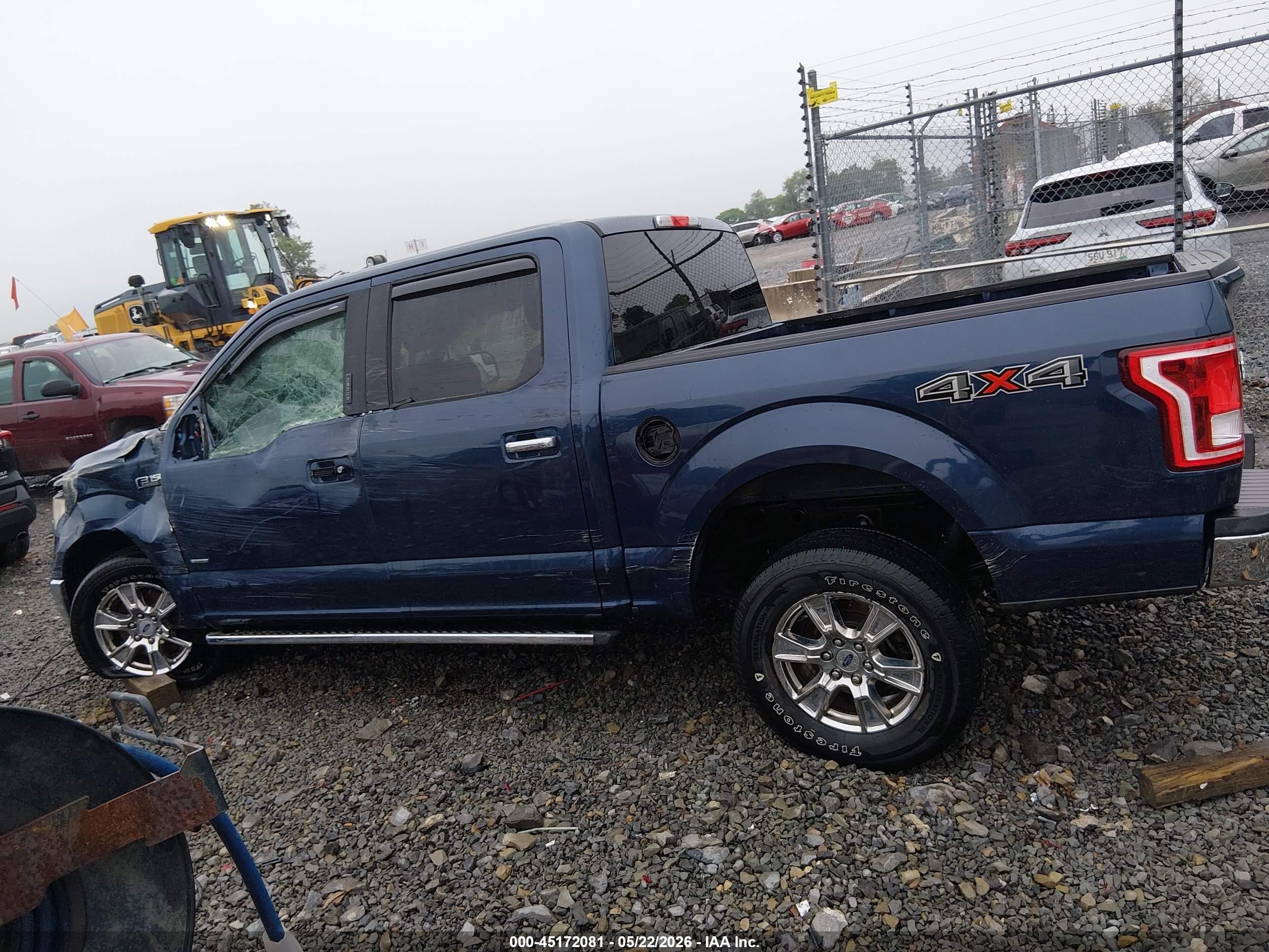 2015 Ford F-150 Xlt Blue vin: 1FTEW1EGXFFC21174