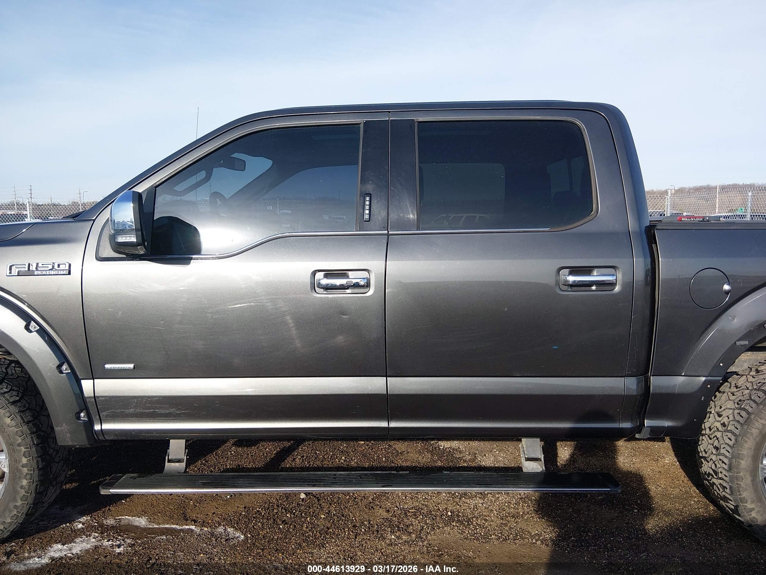 2015 Ford F-150 Platinum Серый vin: 1FTEW1EGXFFC77115