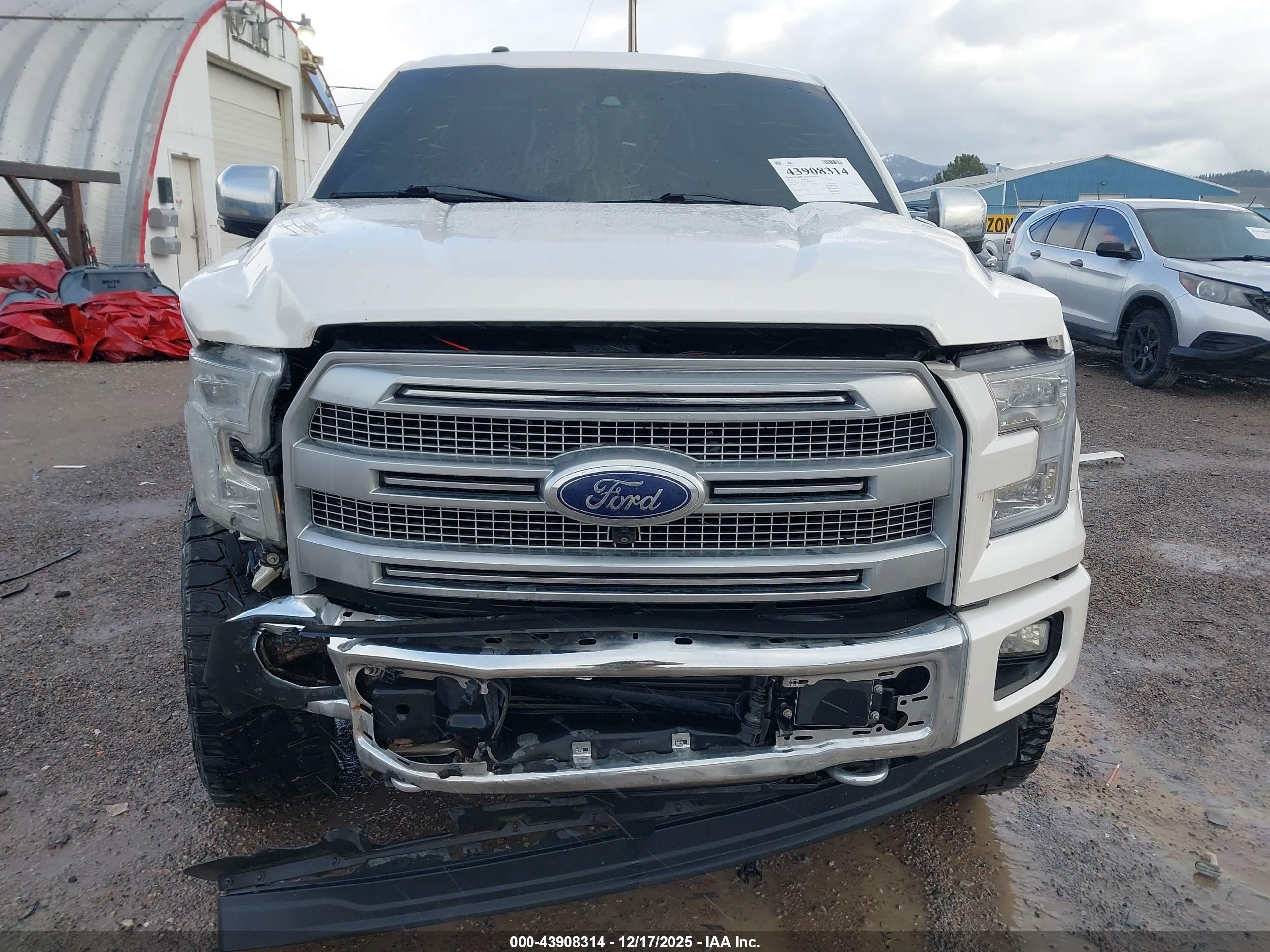 2015 Ford F-150 Platinum White vin: 1FTEW1EGXFFC97834