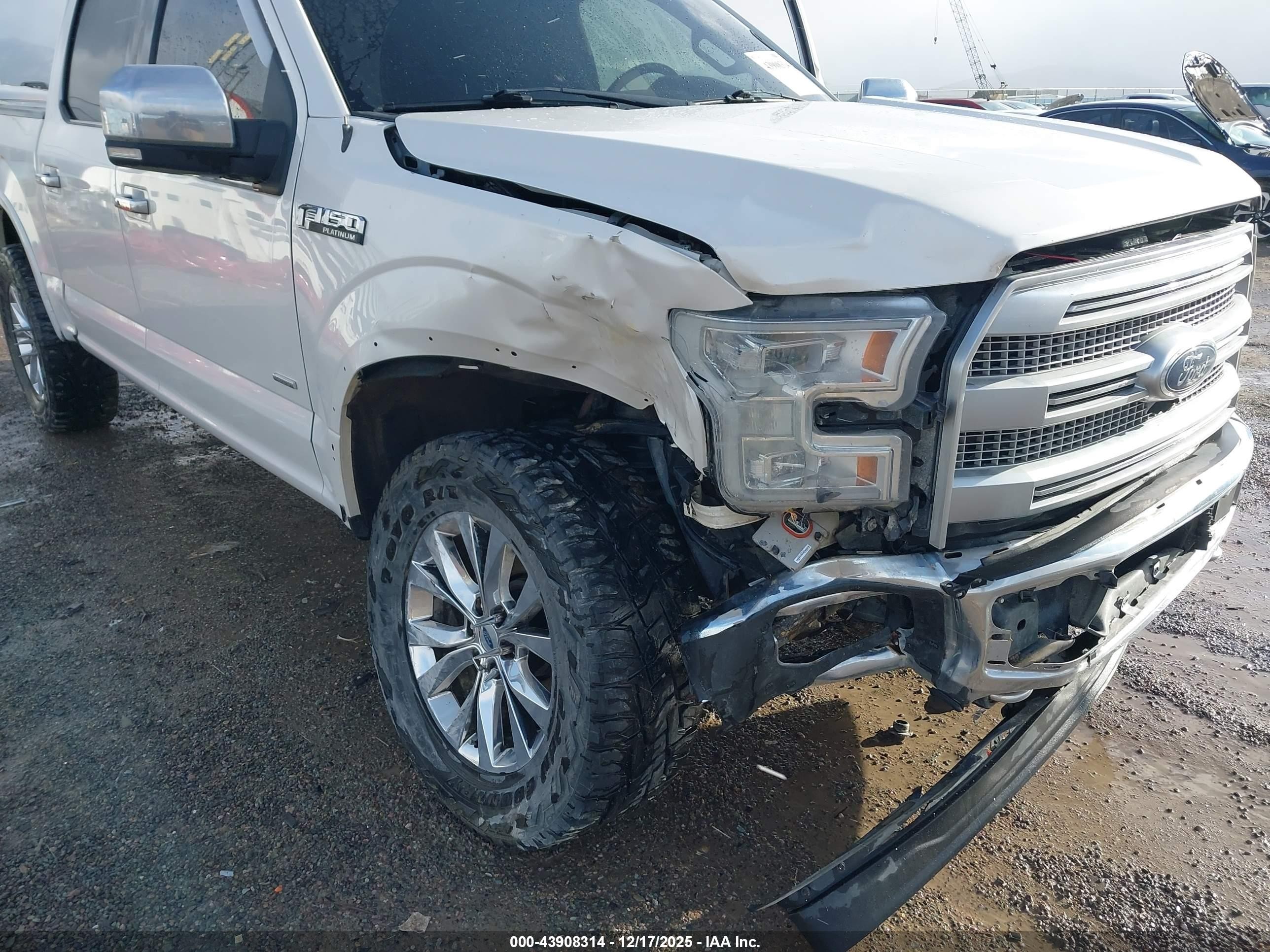 2015 Ford F-150 Platinum White vin: 1FTEW1EGXFFC97834
