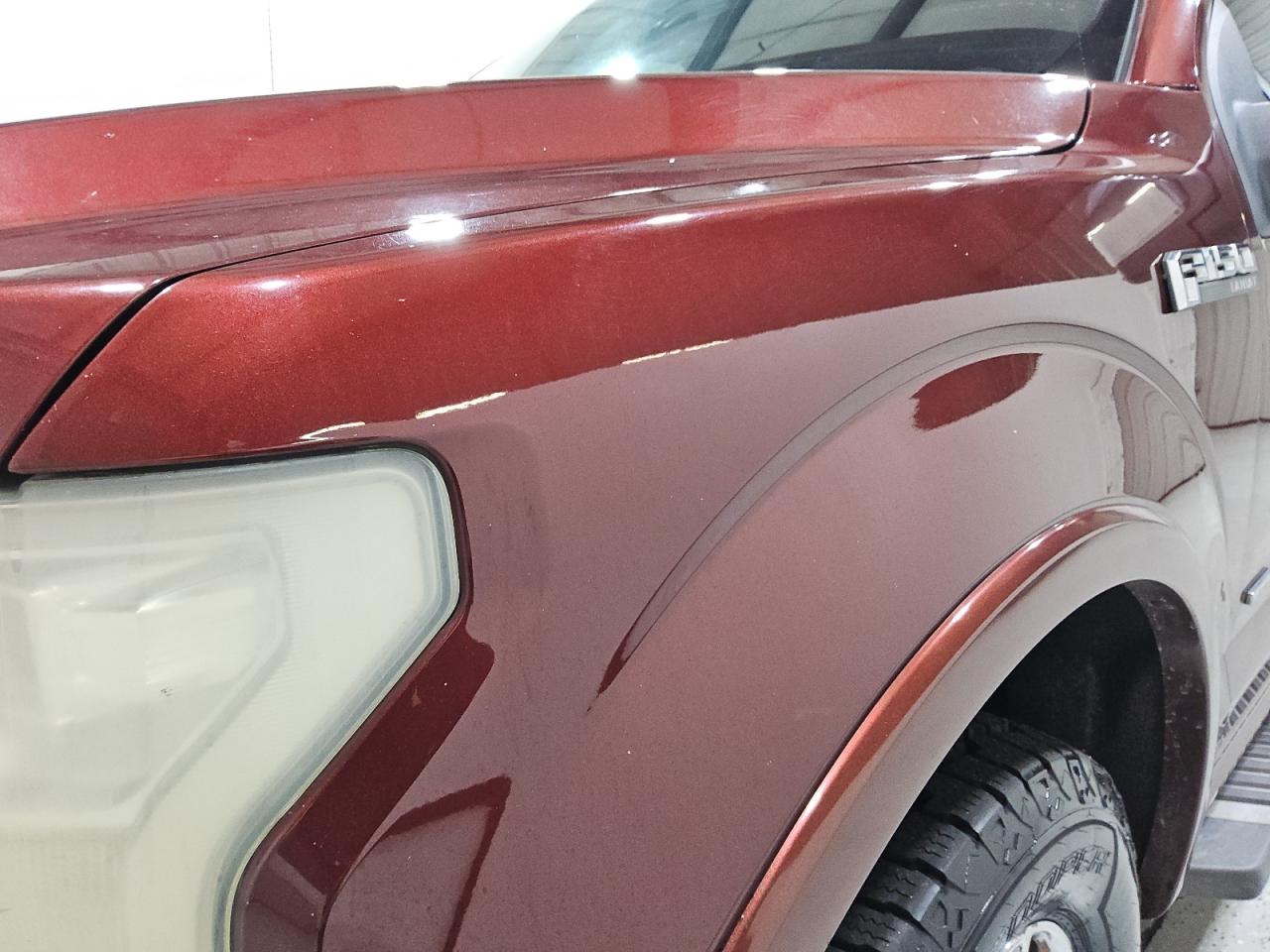 2015 Ford F150 Supercrew Burgundy vin: 1FTEW1EGXFFC99597 Damage: Left Front Fender, Chipped, 9