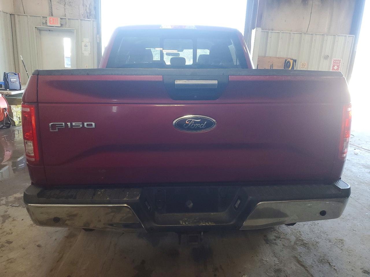 2015 Ford F150 Supercrew Красный vin: 1FTEW1EGXFKD24280
