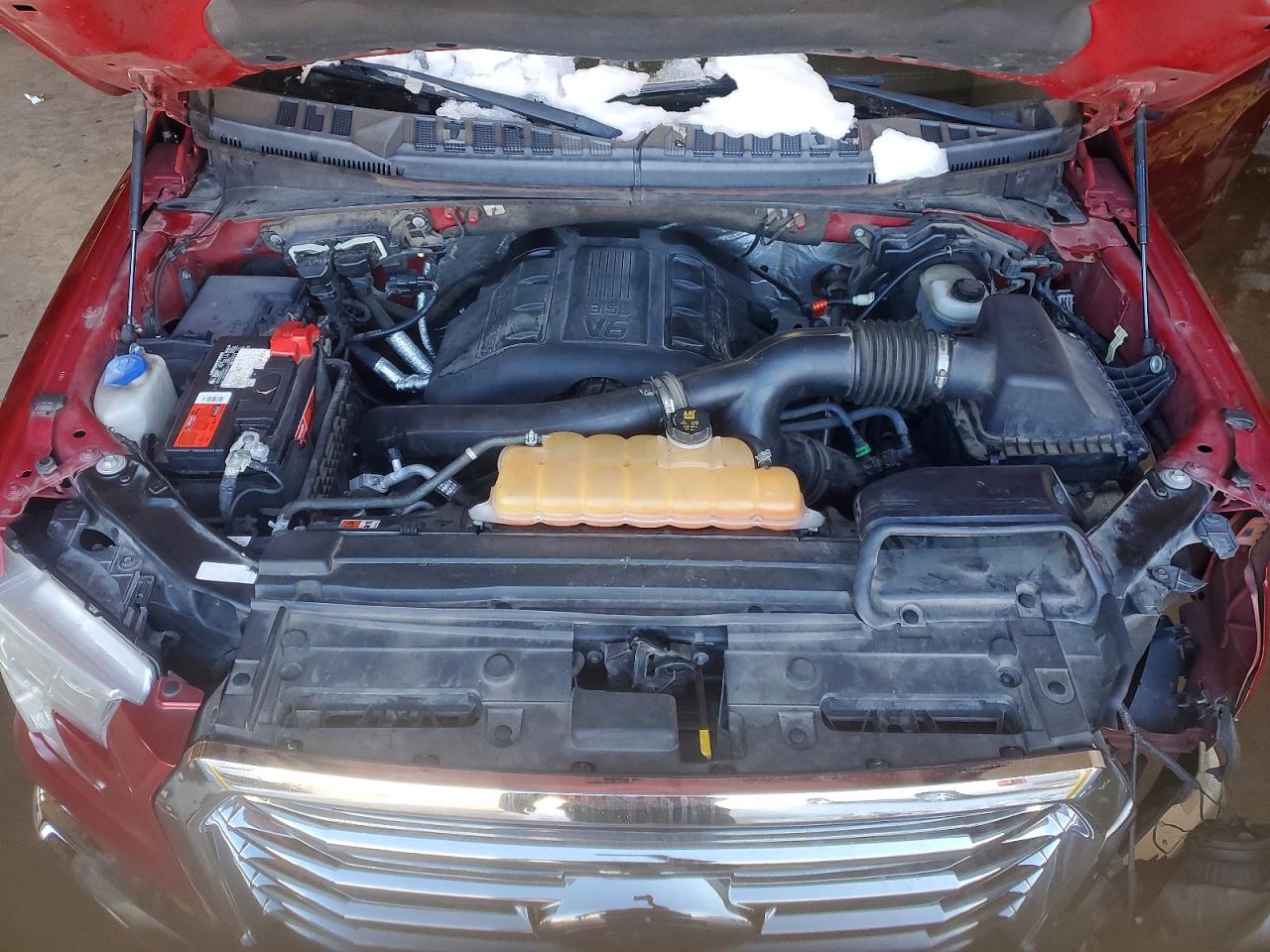 2015 Ford F150 Supercrew Красный vin: 1FTEW1EGXFKD24280