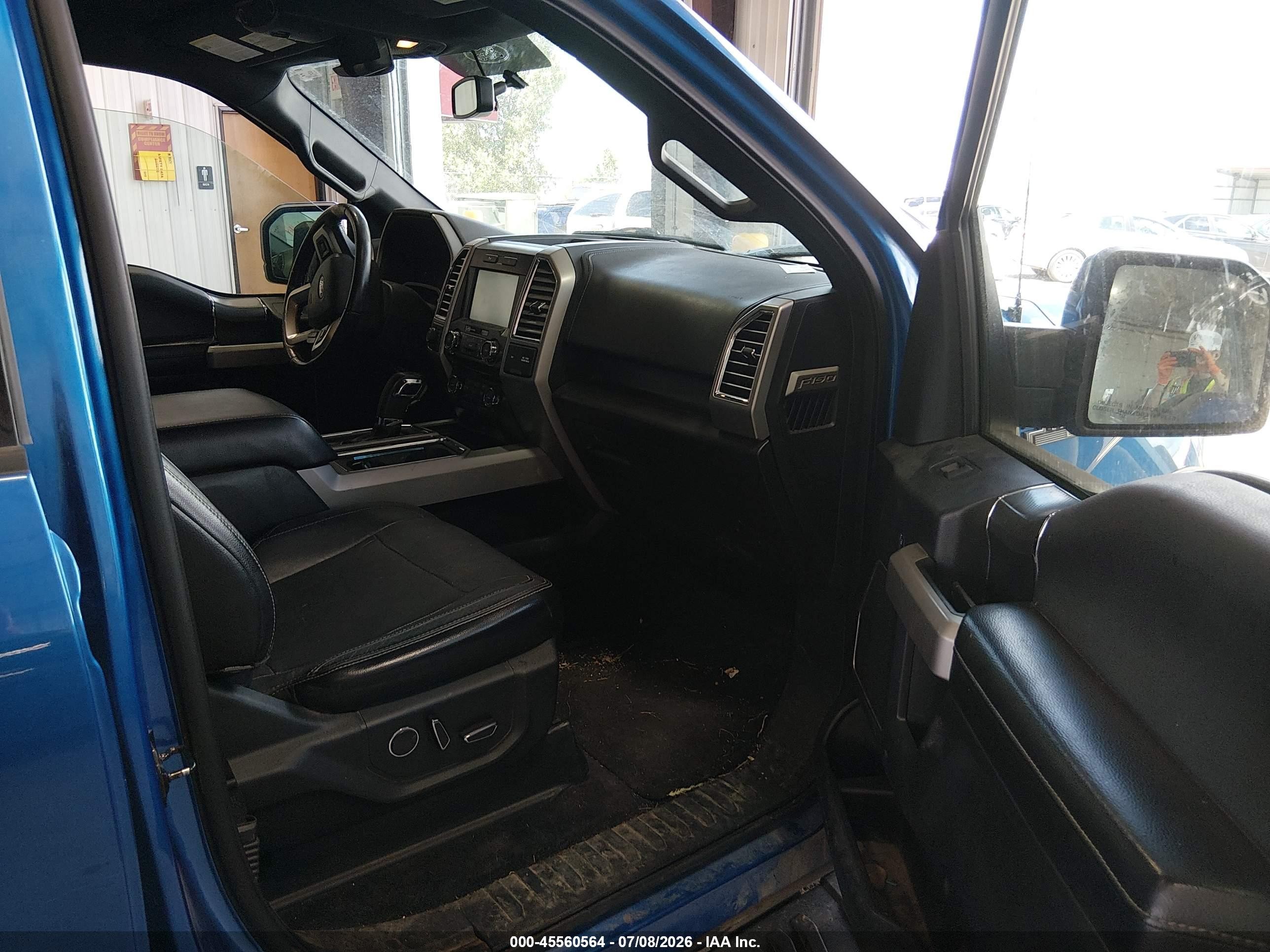 2015 Ford F-150 Lariat Blue vin: 1FTEW1EGXFKD43007