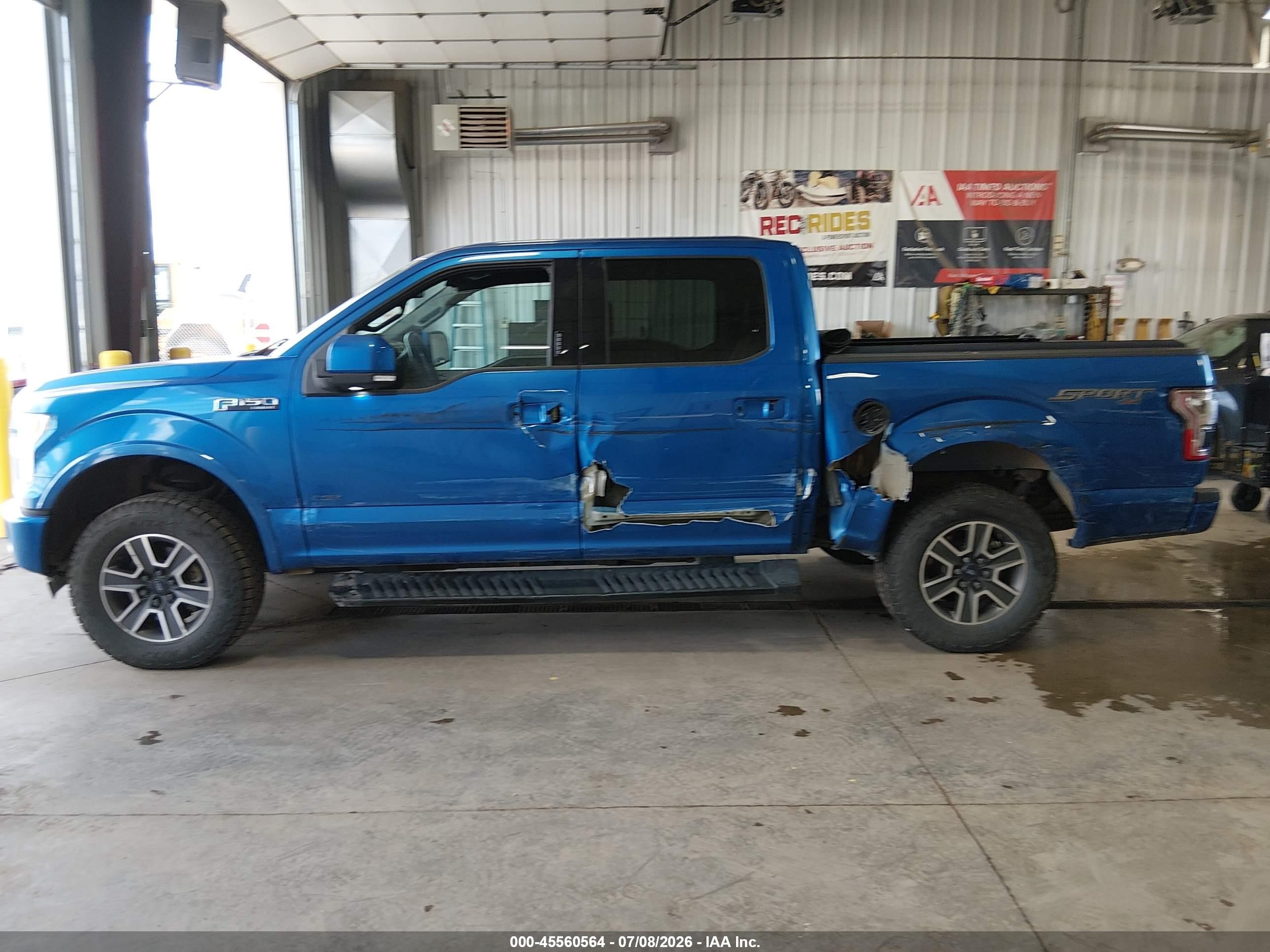 2015 Ford F-150 Lariat Blue vin: 1FTEW1EGXFKD43007