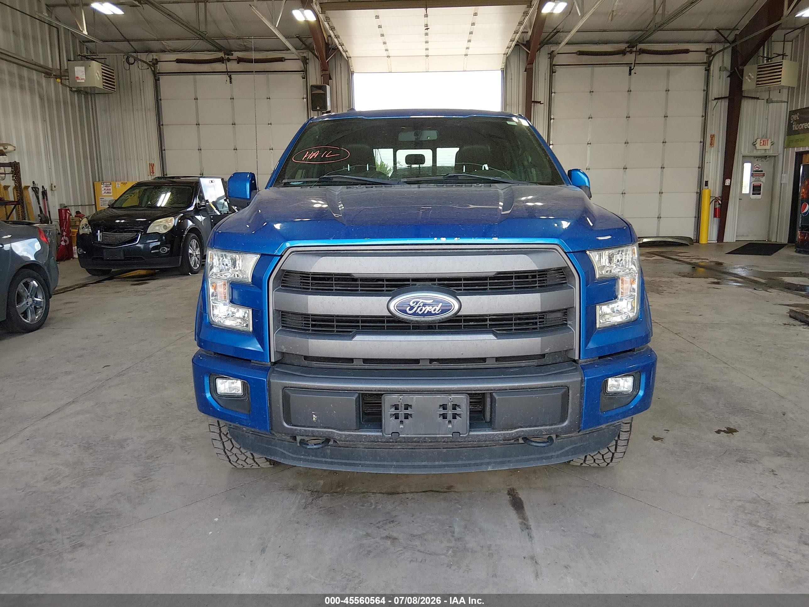 2015 Ford F-150 Lariat Blue vin: 1FTEW1EGXFKD43007