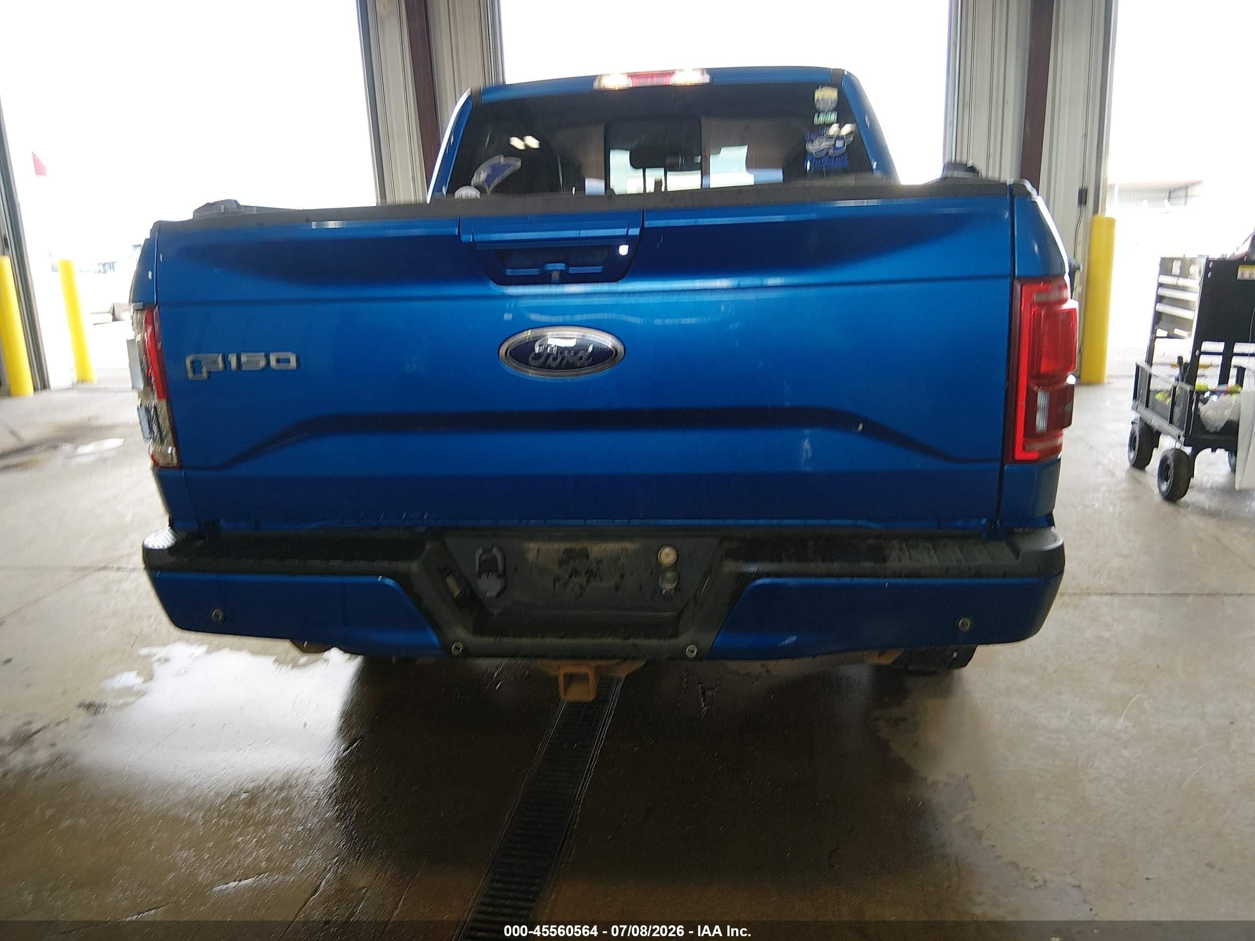 2015 Ford F-150 Lariat Blue vin: 1FTEW1EGXFKD43007