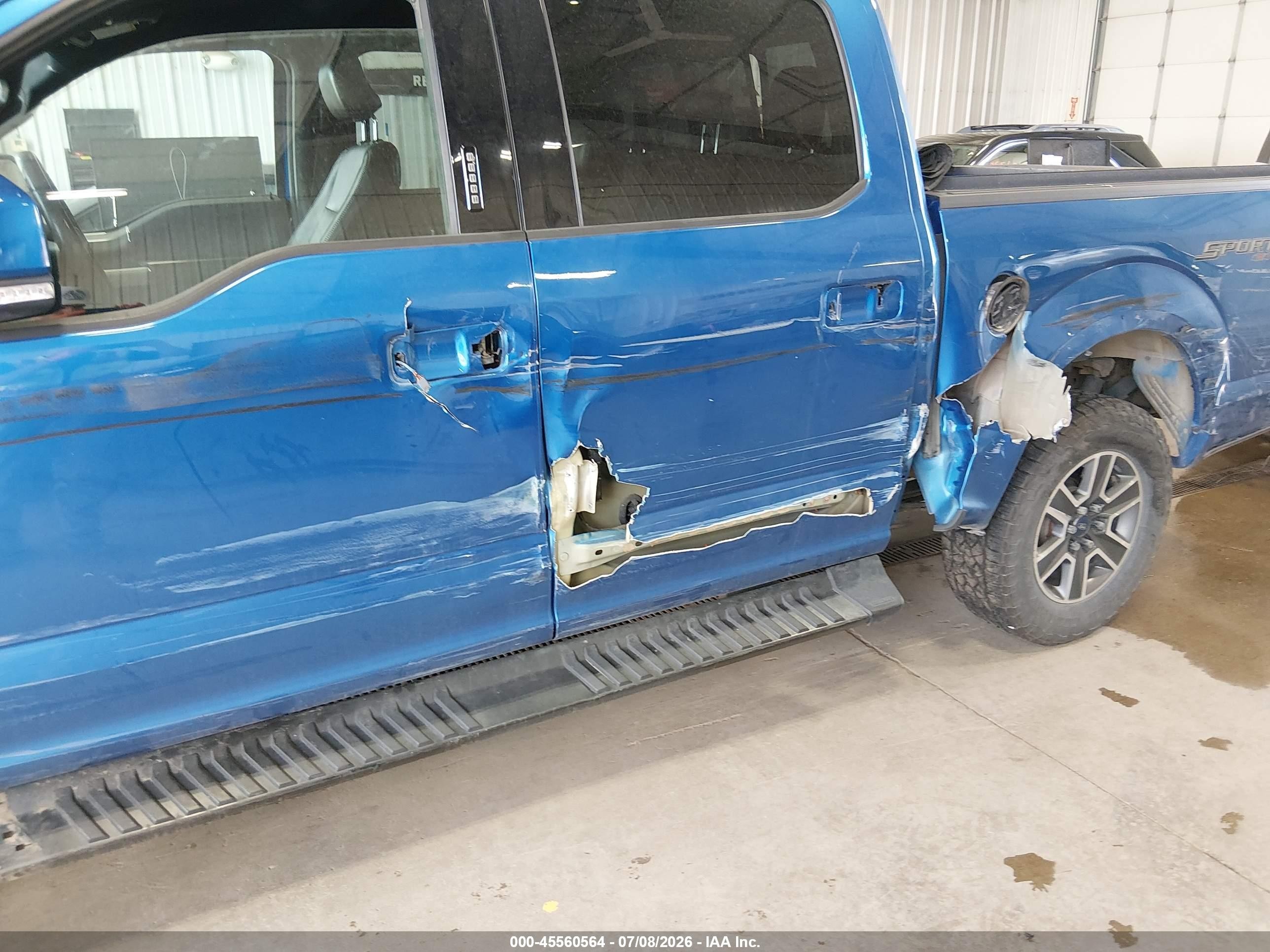 2015 Ford F-150 Lariat Blue vin: 1FTEW1EGXFKD43007