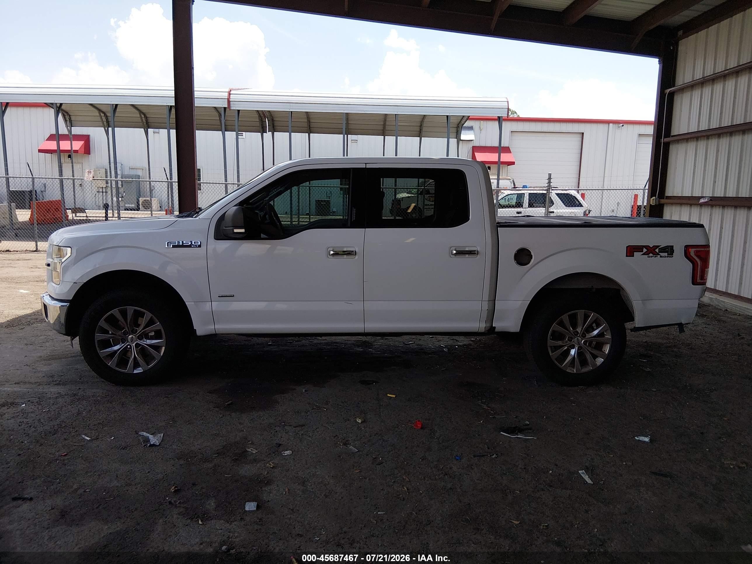 2015 Ford F-150 Xlt White vin: 1FTEW1EGXFKD85144