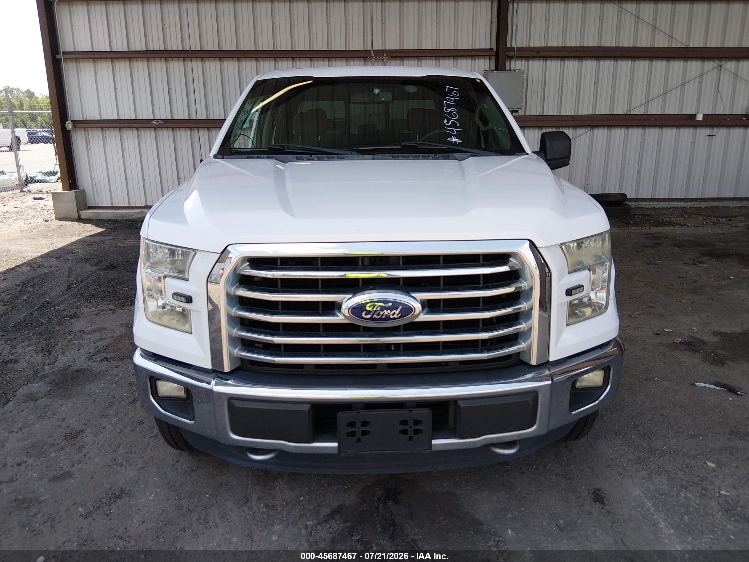 2015 Ford F-150 Xlt White vin: 1FTEW1EGXFKD85144