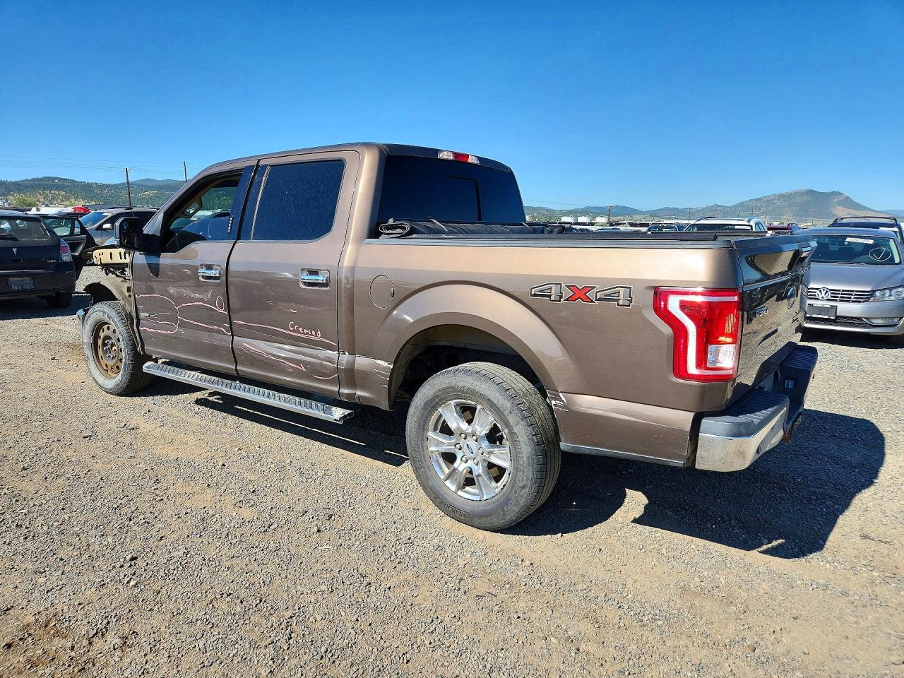 2015 Ford F150 Supercrew Коричневый vin: 1FTEW1EGXFKE16618