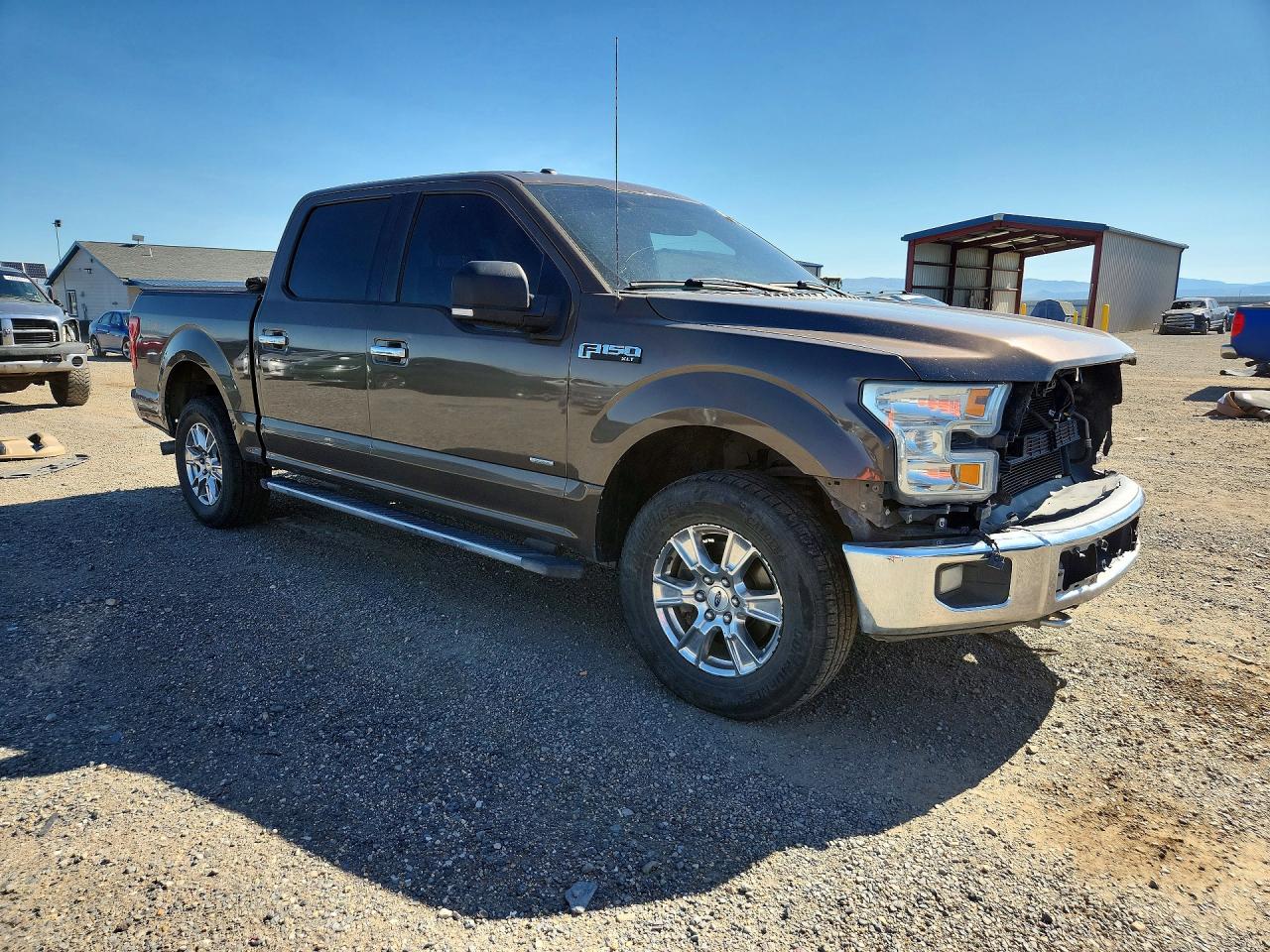 2015 Ford F150 Supercrew Коричневый vin: 1FTEW1EGXFKE16618