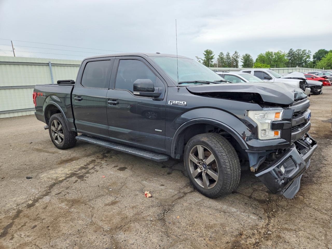 2015 Ford F150 Supercrew Black vin: 1FTEW1EGXFKE55905