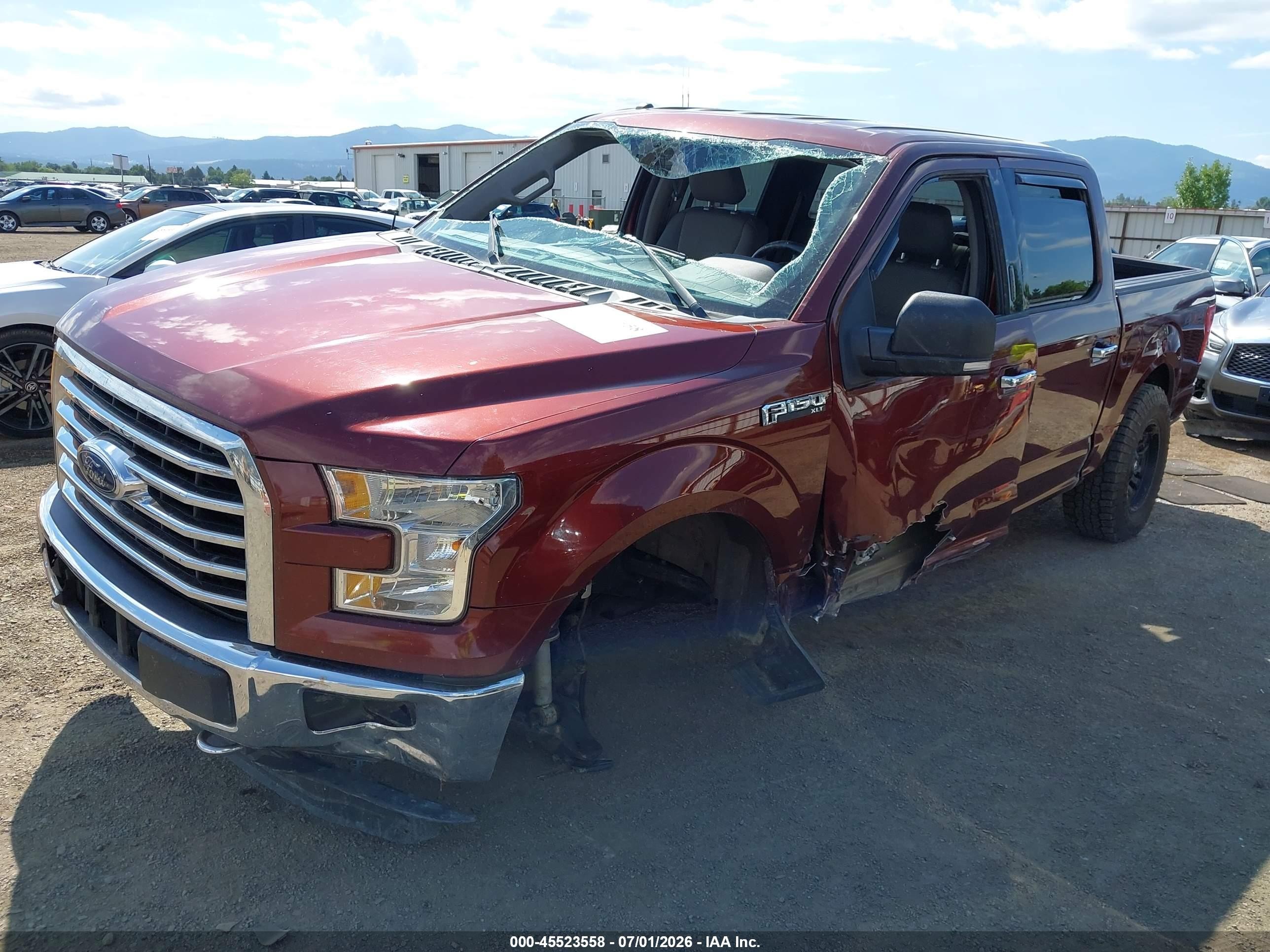 2015 Ford F-150 King Ranch/lariat/platinum/xl/xlt Maroon vin: 1FTEW1EGXFKF07260