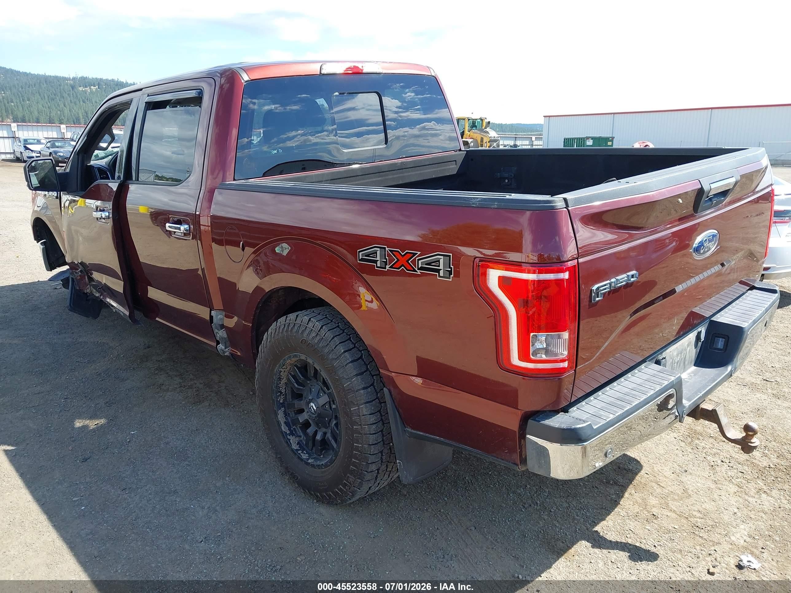 2015 Ford F-150 King Ranch/lariat/platinum/xl/xlt Maroon vin: 1FTEW1EGXFKF07260