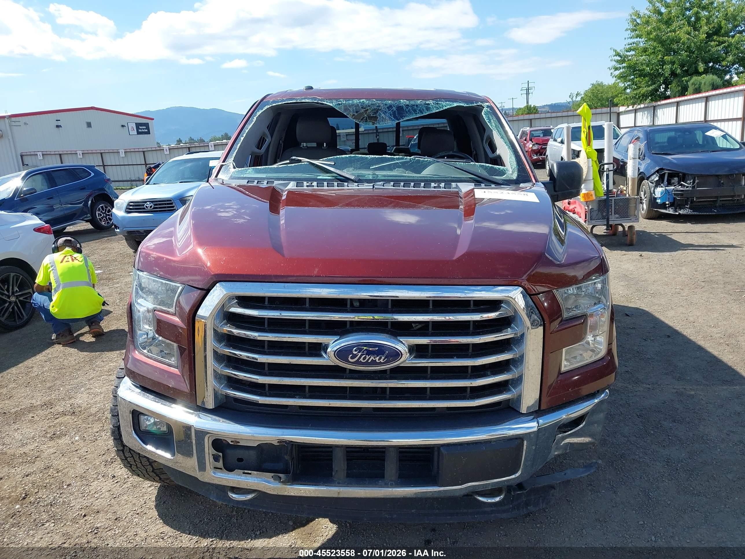 2015 Ford F-150 King Ranch/lariat/platinum/xl/xlt Maroon vin: 1FTEW1EGXFKF07260