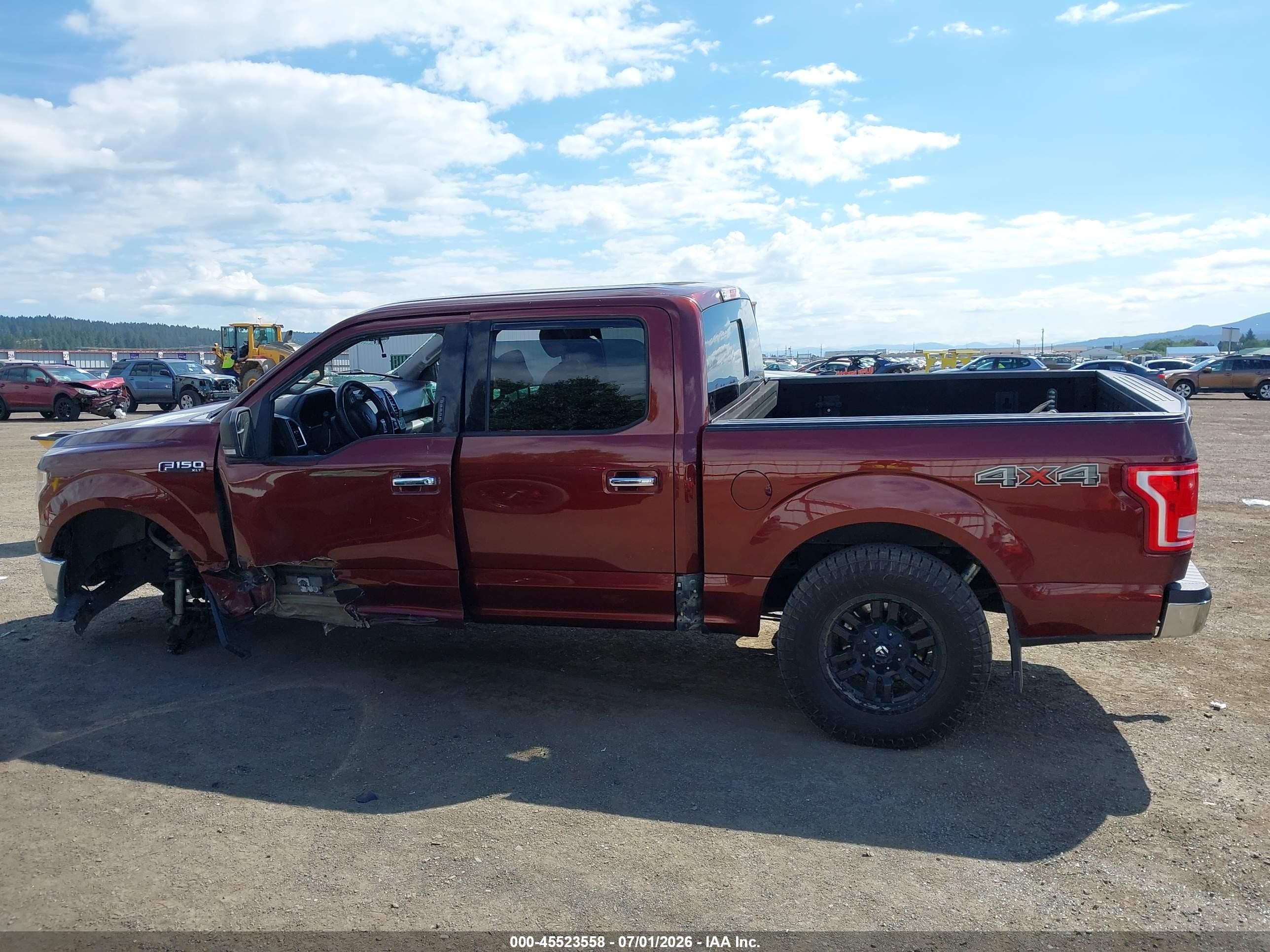 2015 Ford F-150 King Ranch/lariat/platinum/xl/xlt Maroon vin: 1FTEW1EGXFKF07260