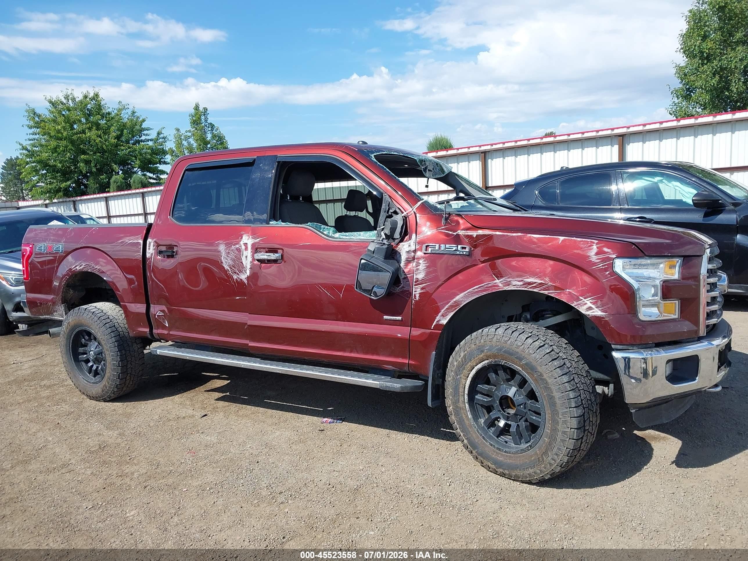 2015 Ford F-150 King Ranch/lariat/platinum/xl/xlt Maroon vin: 1FTEW1EGXFKF07260