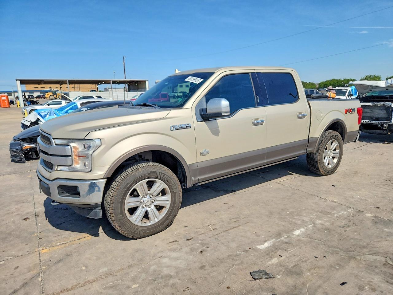 2018 Ford F150 Supercrew Желто-коричневый vin: 1FTEW1EGXJFC70769
