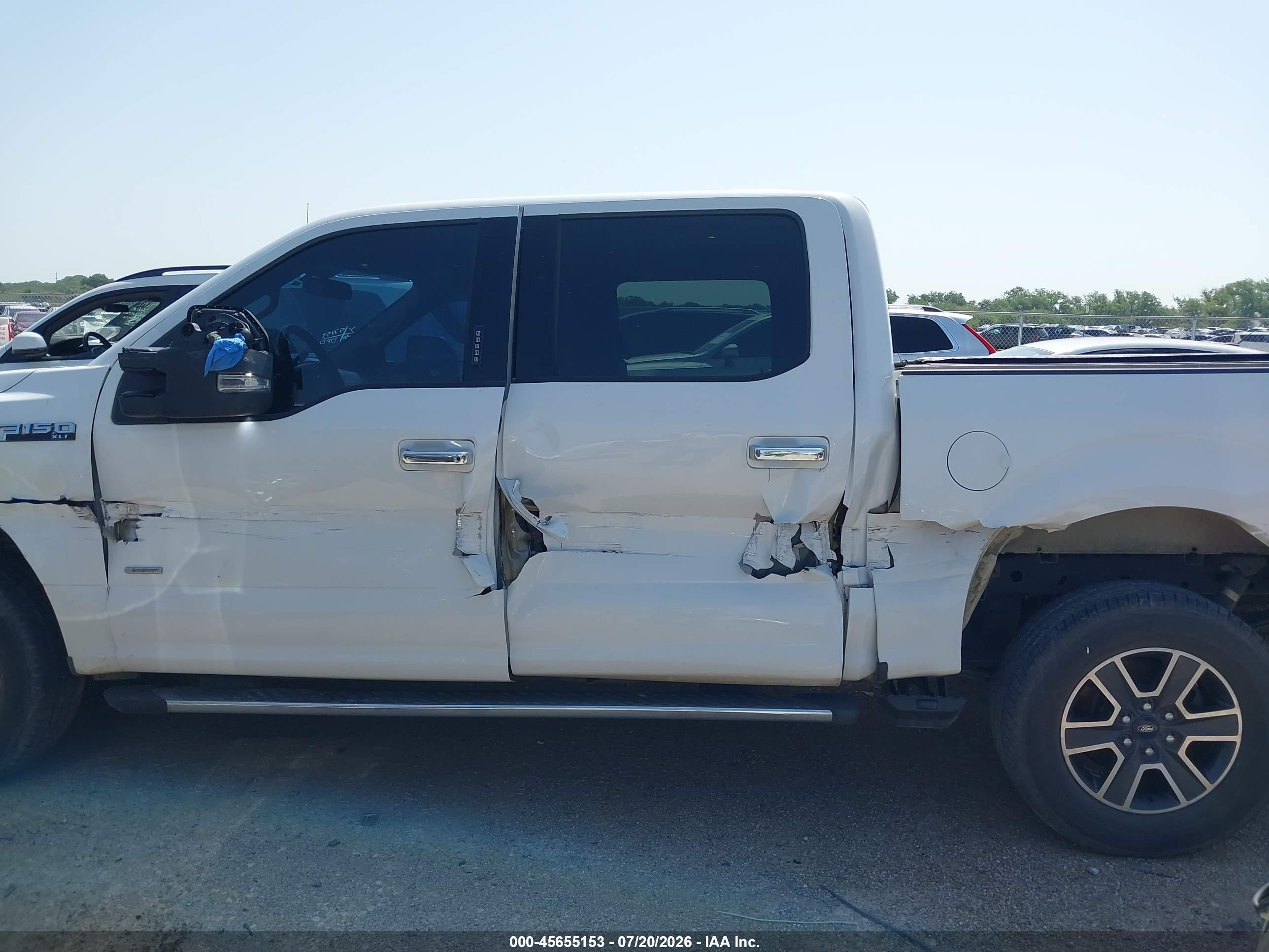 2015 Ford F-150 Xlt White vin: 1FTEW1EP0FFA00392