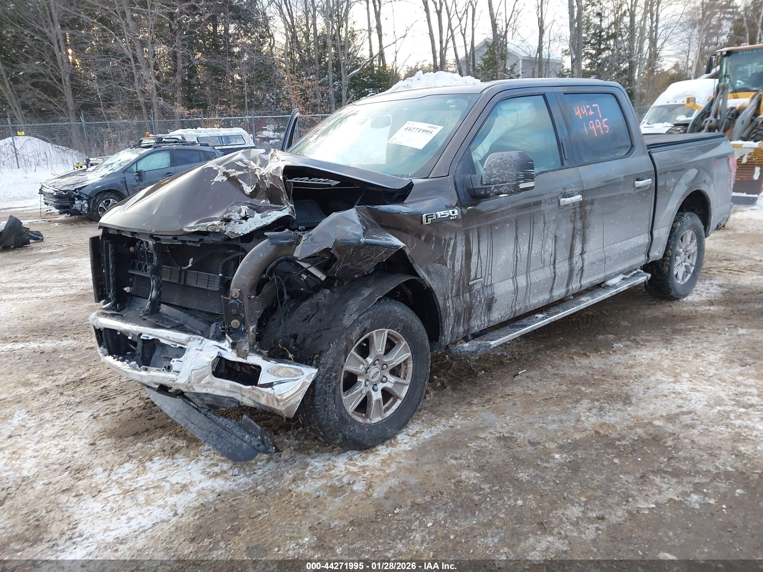 2015 Ford F-150 Xlt Brown vin: 1FTEW1EP0FFC66107