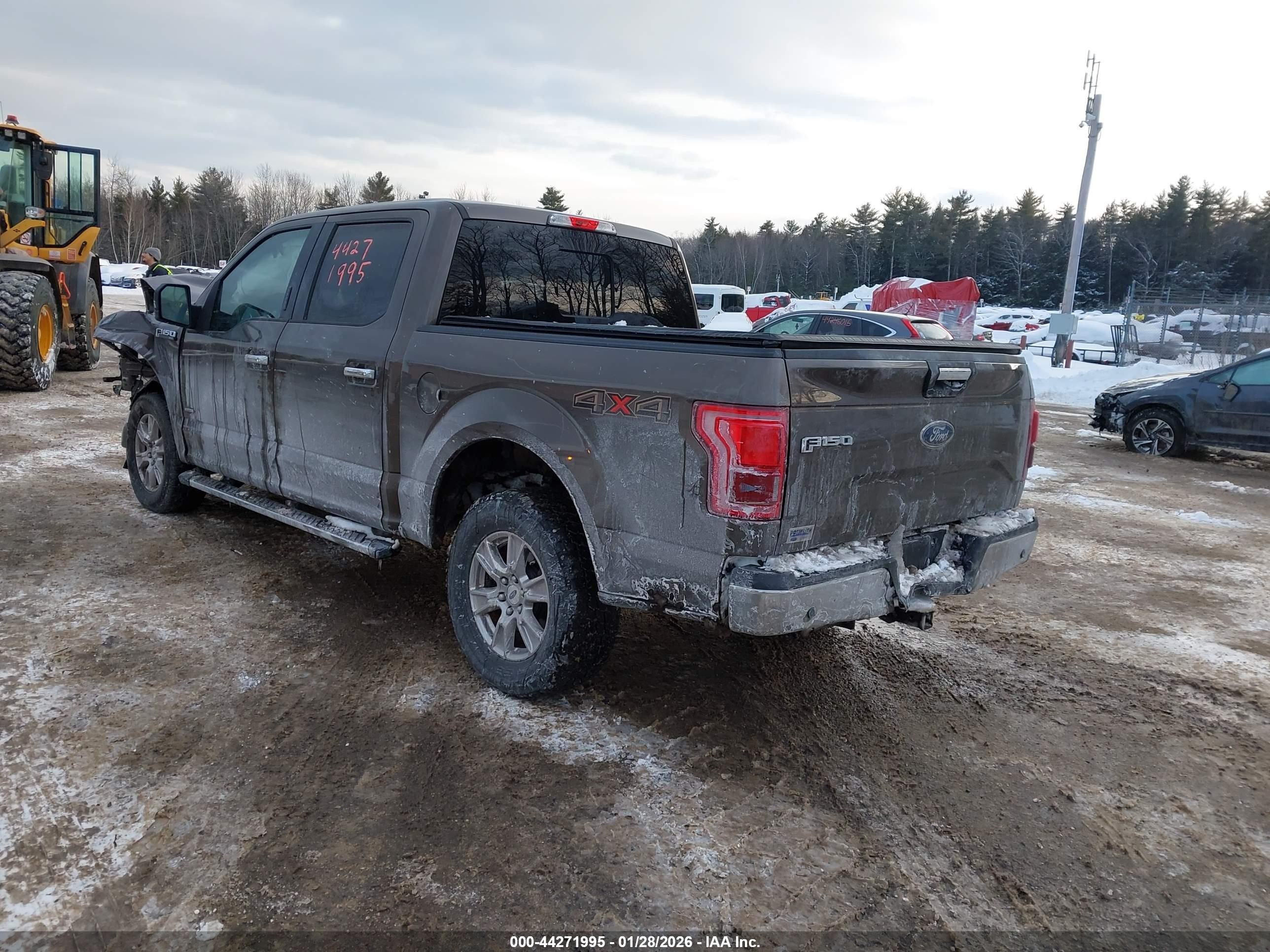 2015 Ford F-150 Xlt Brown vin: 1FTEW1EP0FFC66107