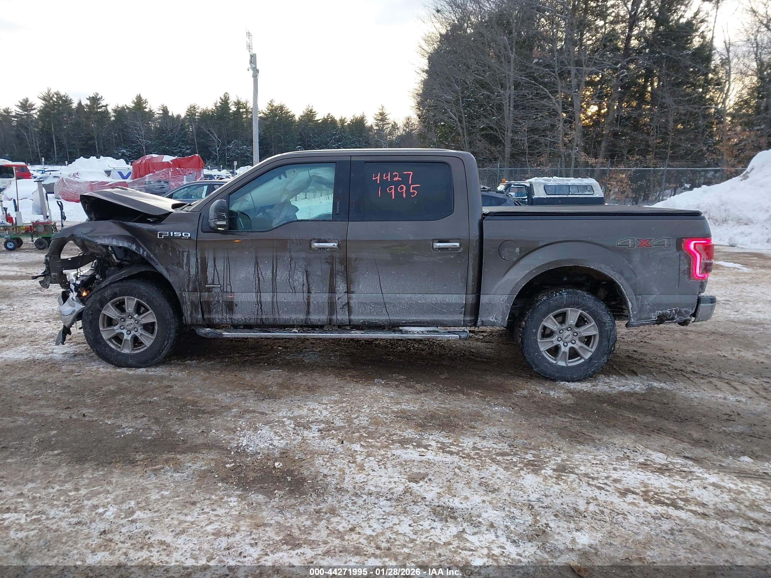 2015 Ford F-150 Xlt Brown vin: 1FTEW1EP0FFC66107
