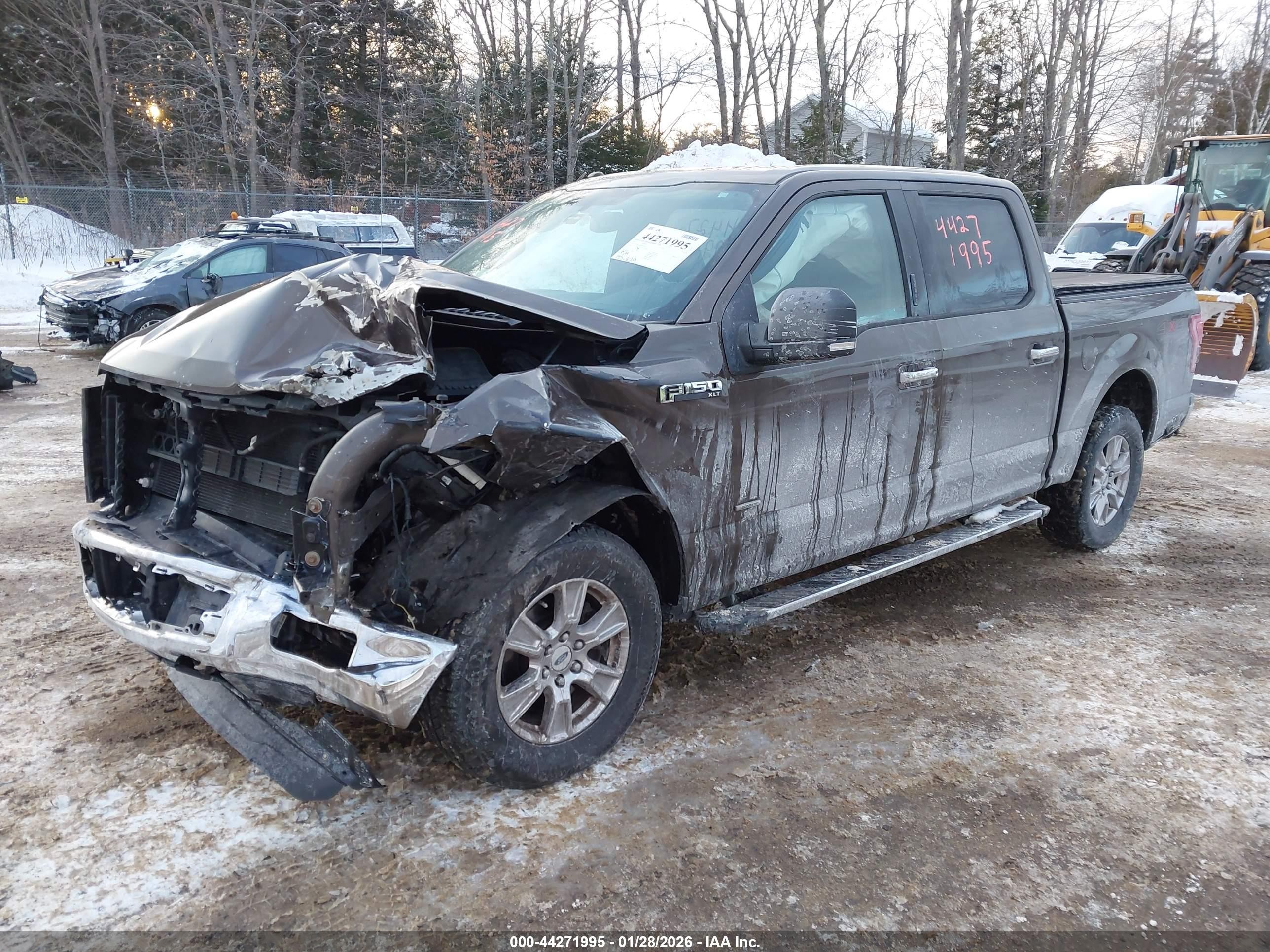 2015 Ford F-150 Xlt Brown vin: 1FTEW1EP0FFC66107