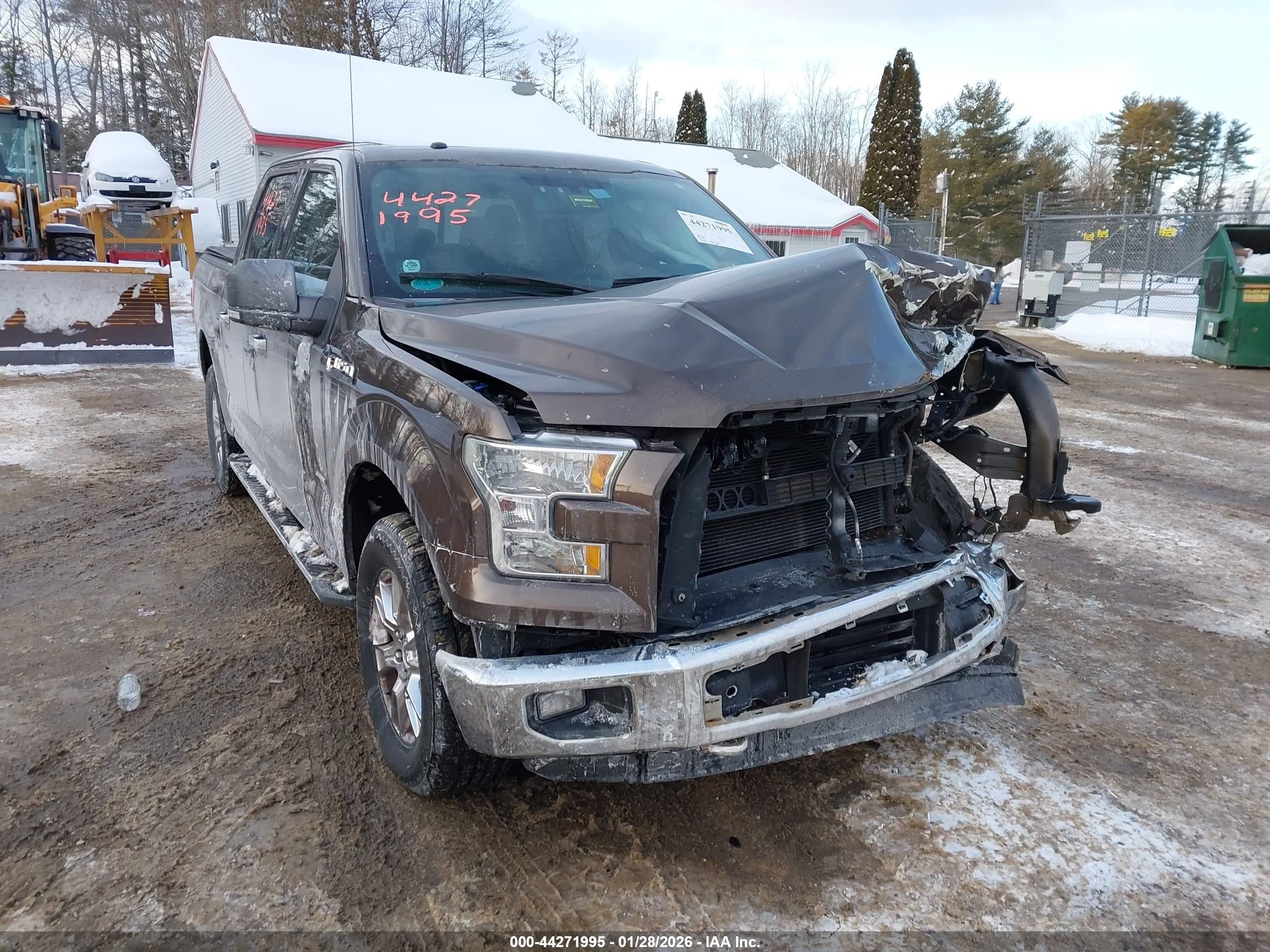2015 Ford F-150 Xlt Brown vin: 1FTEW1EP0FFC66107