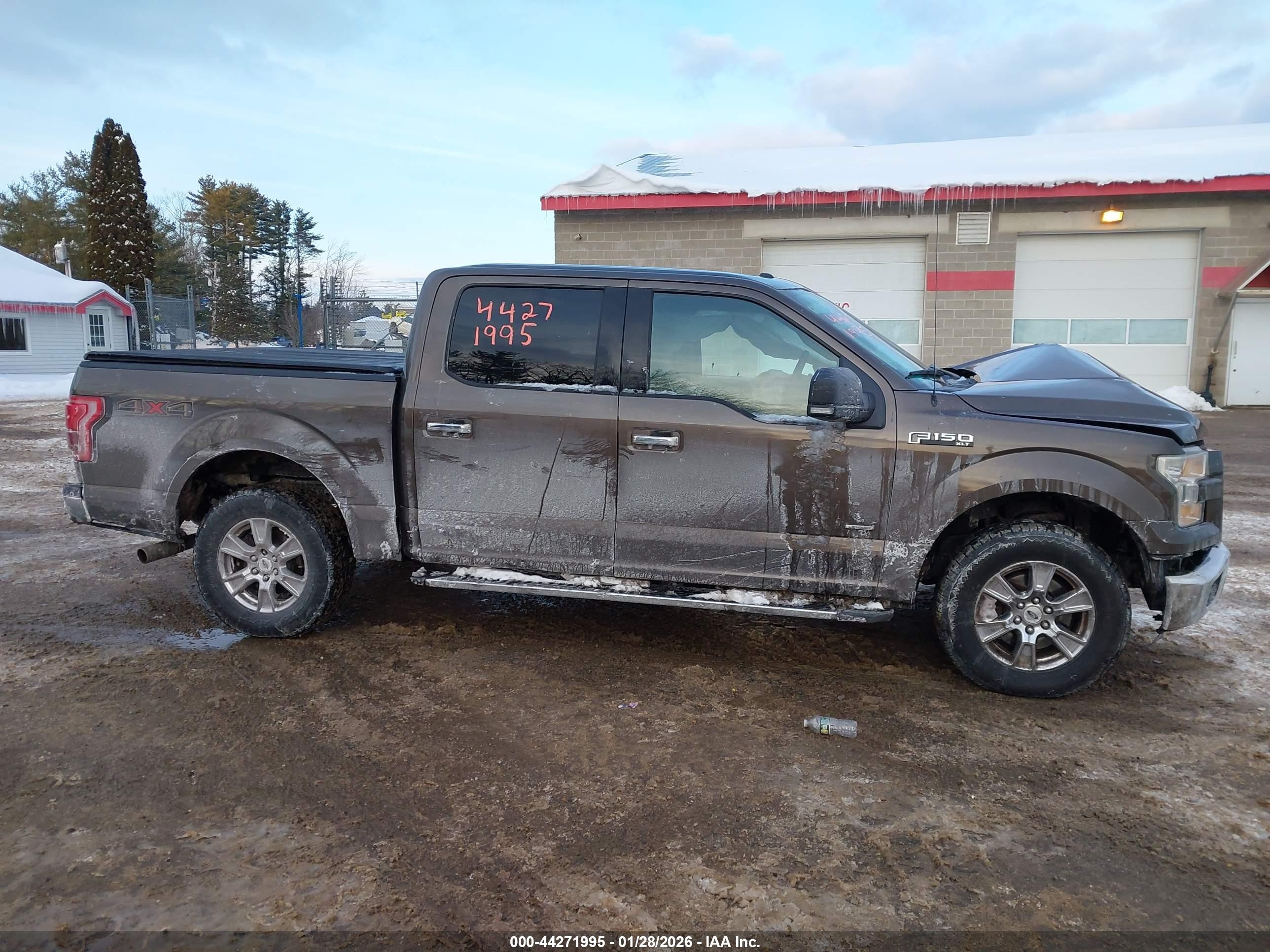 2015 Ford F-150 Xlt Brown vin: 1FTEW1EP0FFC66107