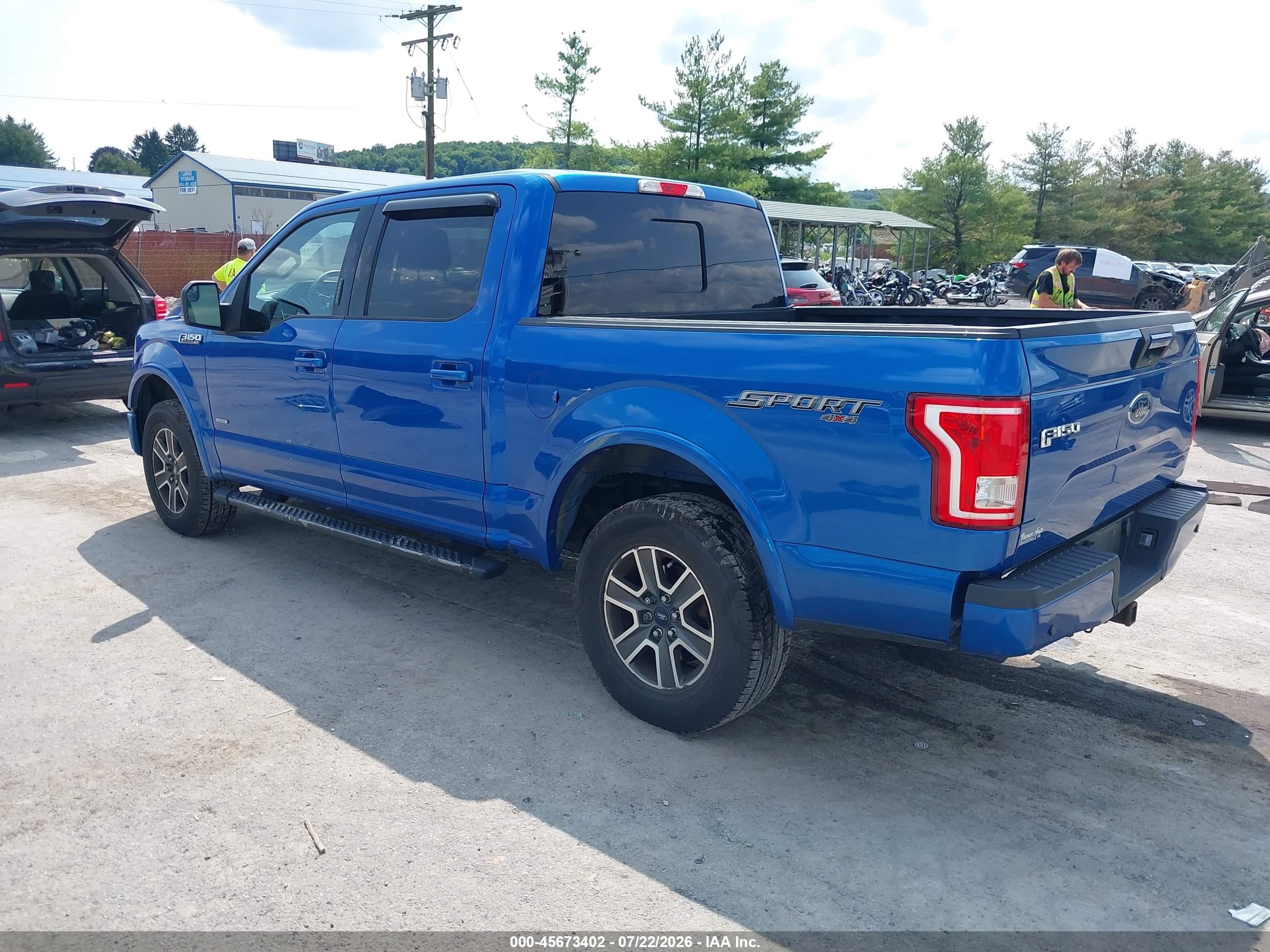 2015 Ford F-150 Xlt Blue vin: 1FTEW1EP0FFC79780