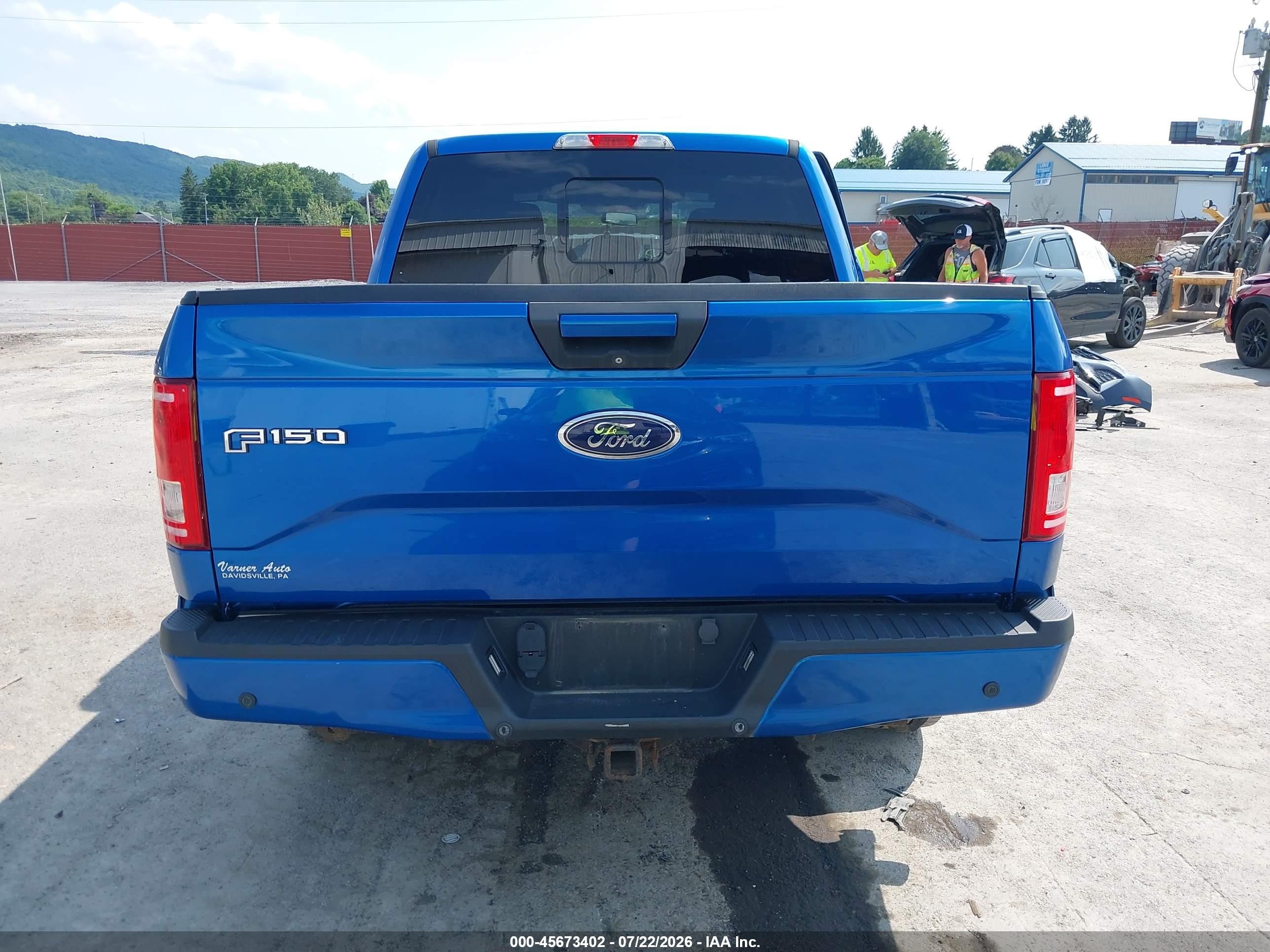 2015 Ford F-150 Xlt Blue vin: 1FTEW1EP0FFC79780