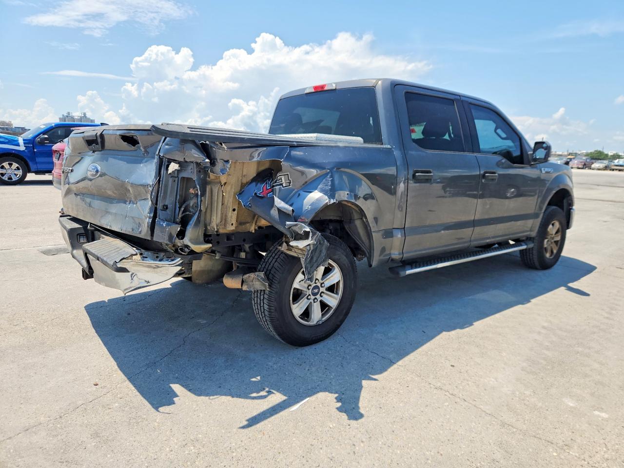 2015 Ford F150 Supercrew Gray vin: 1FTEW1EP0FKD74881