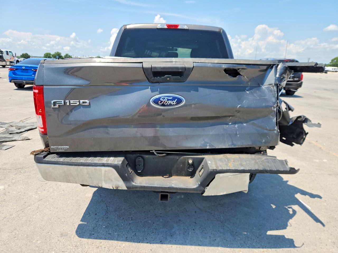 2015 Ford F150 Supercrew Gray vin: 1FTEW1EP0FKD74881
